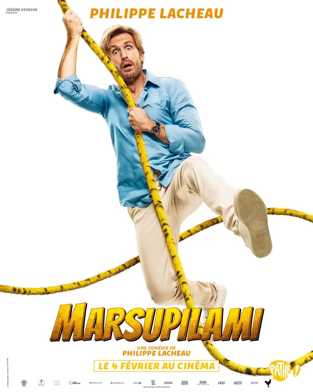 Quand la bande à Fifi croise le Marsupilami… ça part en vrille !
MARSUPILAMI, la nouvelle comédie de Philippe Lacheau, au cinéma le 4 février.
Avec Philippe Lacheau, Jamel Debbouze, Tarek Boudali, Élodie Fontan, Julien Arruti, Alban Ivanov, Reem Kherici, Corentin Guillot et Jean Reno.
D'après les aventures du Marsupilami créées par André Franquin.
Un film Logical Content Ventures, @pathefilms et Baf Prod.
#MarsupilamiLeFilm
@marsupilamis_officiel @dupuis_bd
@lacheauphilippe @jameldebbouze @tarekboudali @elodie_fontan @julienarruti @albanivanov @reemkherici #CorentinGuillot #JeanReno @ardavansafaee #BAFProd @tf1_filmsprod @artemisproductionsofficiel