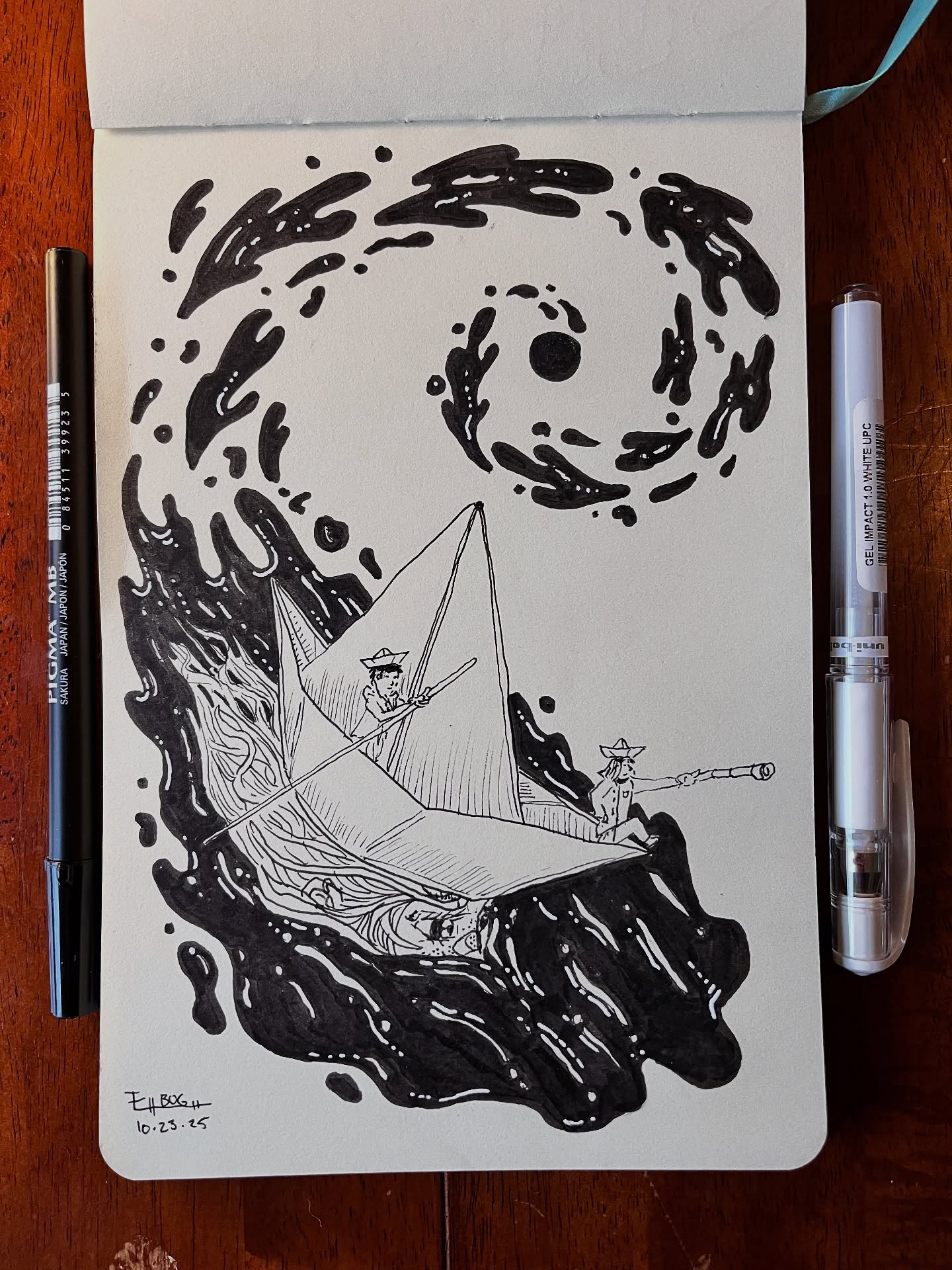 Prompt- “AQUA” - Lost in a sea of thought and imagination.
-
#drawfordays @stickersfordaysllc