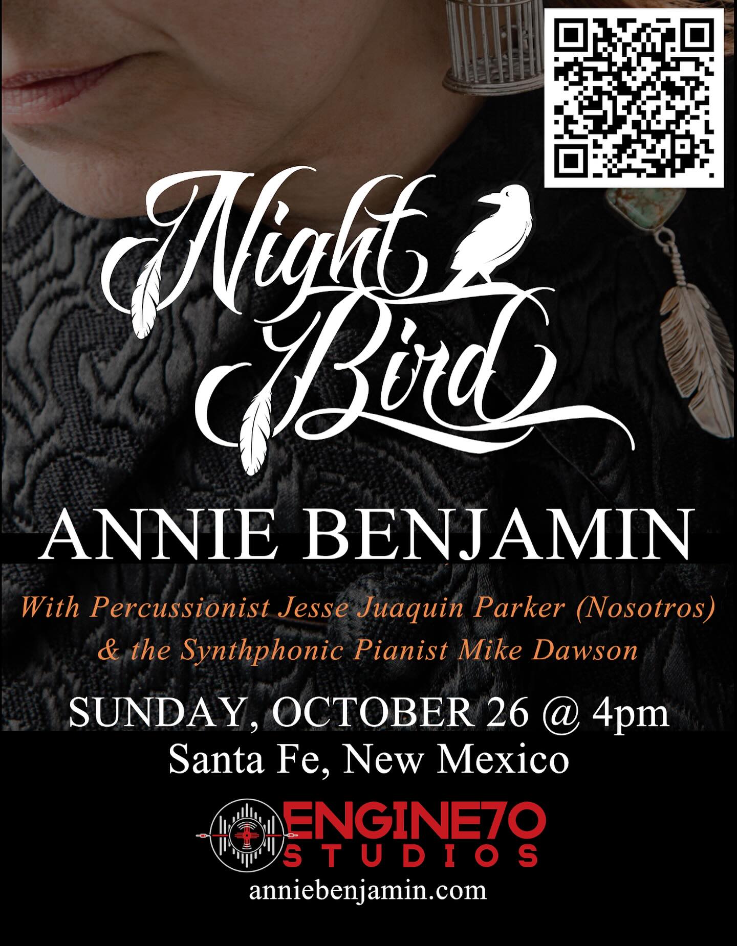 Our pal Annie Benjamin is doing a special afternoon concert this Sunday in Santa Fe at @engine70studios. Featuring Nosotros percussionist Jesse Parker and award-winning pianist Mike Dawson. Annie’s music is represented for Film, Television and other sync licensing by Avokado Artists.