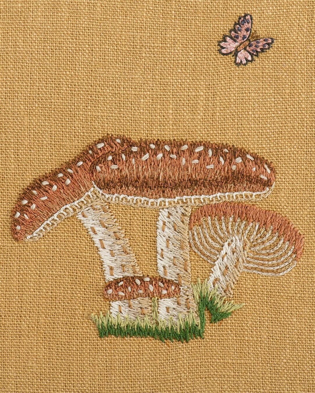 Introducing Good Trip by Kit Kemp – A foraging woodland adventure, of detailed wild mushrooms in shapes small and large, each stitch capturing the mischief, magic, and unexpected delight of nature’s distinctive flavours.
A playful ode to autumn walks, capturing the charm of the season's small surprises.
Part of The Weekend Collection, Good Trip is available on two vibrant grounds as hand-embroidered fabric and cushions. 
See more on our website.
@kitkempdesignthread 
#mushrooms #textiles #fall #interiors #interiordesigner