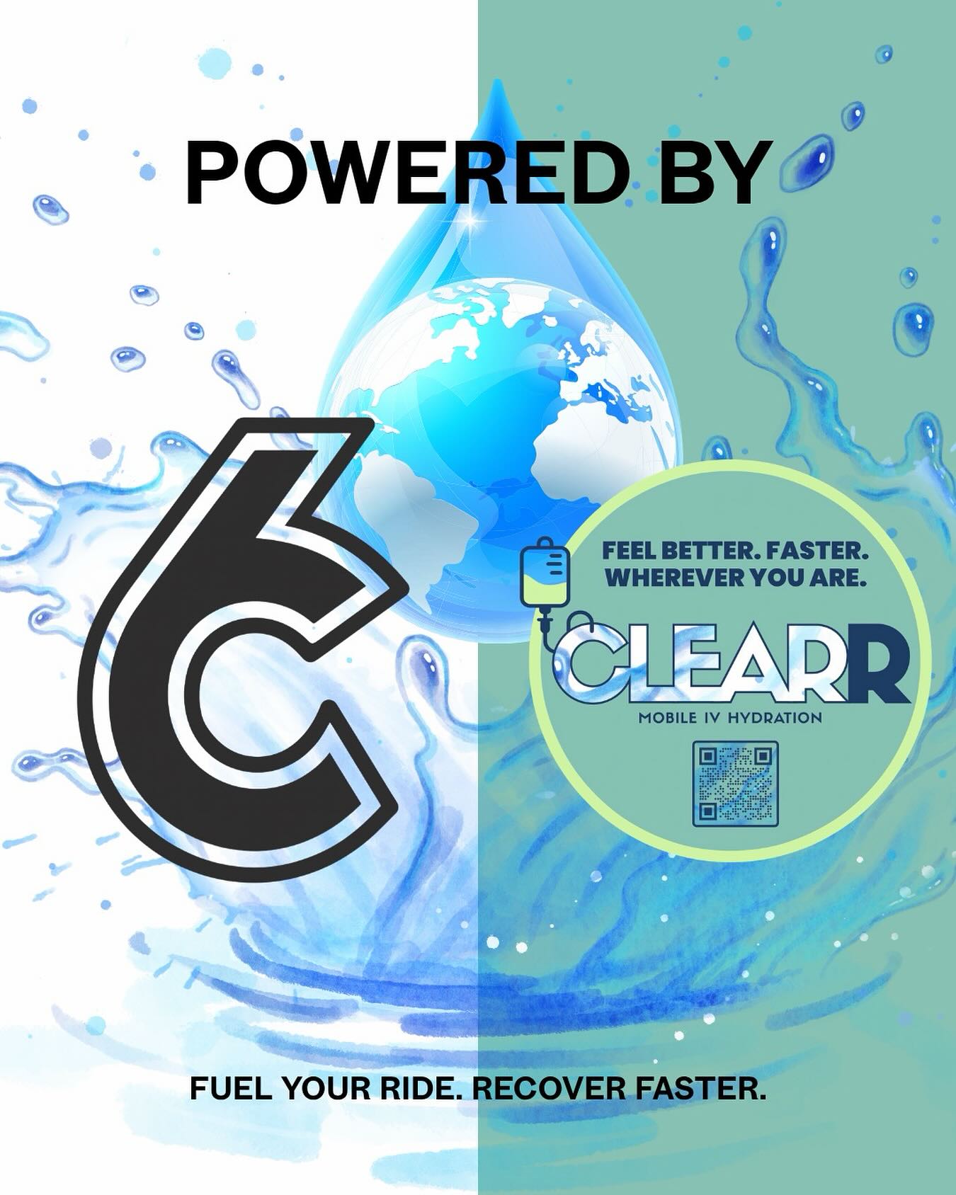 At 6ycle, we’re all about balance — pushing hard, recovering well, and staying strong 💪🏼. That’s why we’re thrilled to introduce our new wellness partner, CLEARR Mobile IV Hydration!
CLEARR provides on-the-go IV hydration + vitamin infusions to help you rehydrate, recover, and recharge after tough rides or long weeks.
6ycle members receive 15% OFF IV hydration services (must show active membership)
Learn more at @clearrivhydration and give your recovery the boost it deserves 💧.