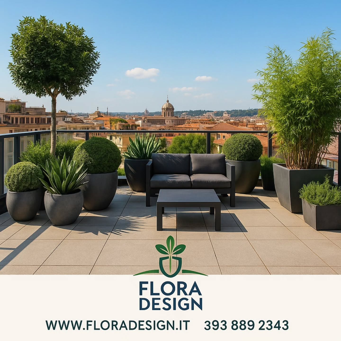 🌿 Terrazzo moderno e curato 🌿
Anche uno spazio piccolo può diventare un angolo verde elegante e rilassante.
FloraDesign si occupa di:
✅ Allestimento terrazzi moderni e funzionali
✅ Scelta delle piante più adatte alla stagione
✅ Irrigazione e cura nel tempo
Progettiamo ogni terrazzo come un piccolo giardino sospeso, su misura per te 🌱
📞 393 8892343
🌐 www.floradesign.it
💬 Scrivici per un sopralluogo gratuito e scopri quanto può cambiare la vista da casa tua!
#floradesign #giardinaggioroma #terrazzo #terrazziomoderno #spaziverdi #balconiverdi #autunno2025 #giardinaggioromanord #pianteverdi #designesterni #vivailverde #giardinofacile #arredoterrazzo #romaitalia #giardinaggiosuMisura #curaDelVerde #verdeurbano #outdoorliving #floradesignroma
