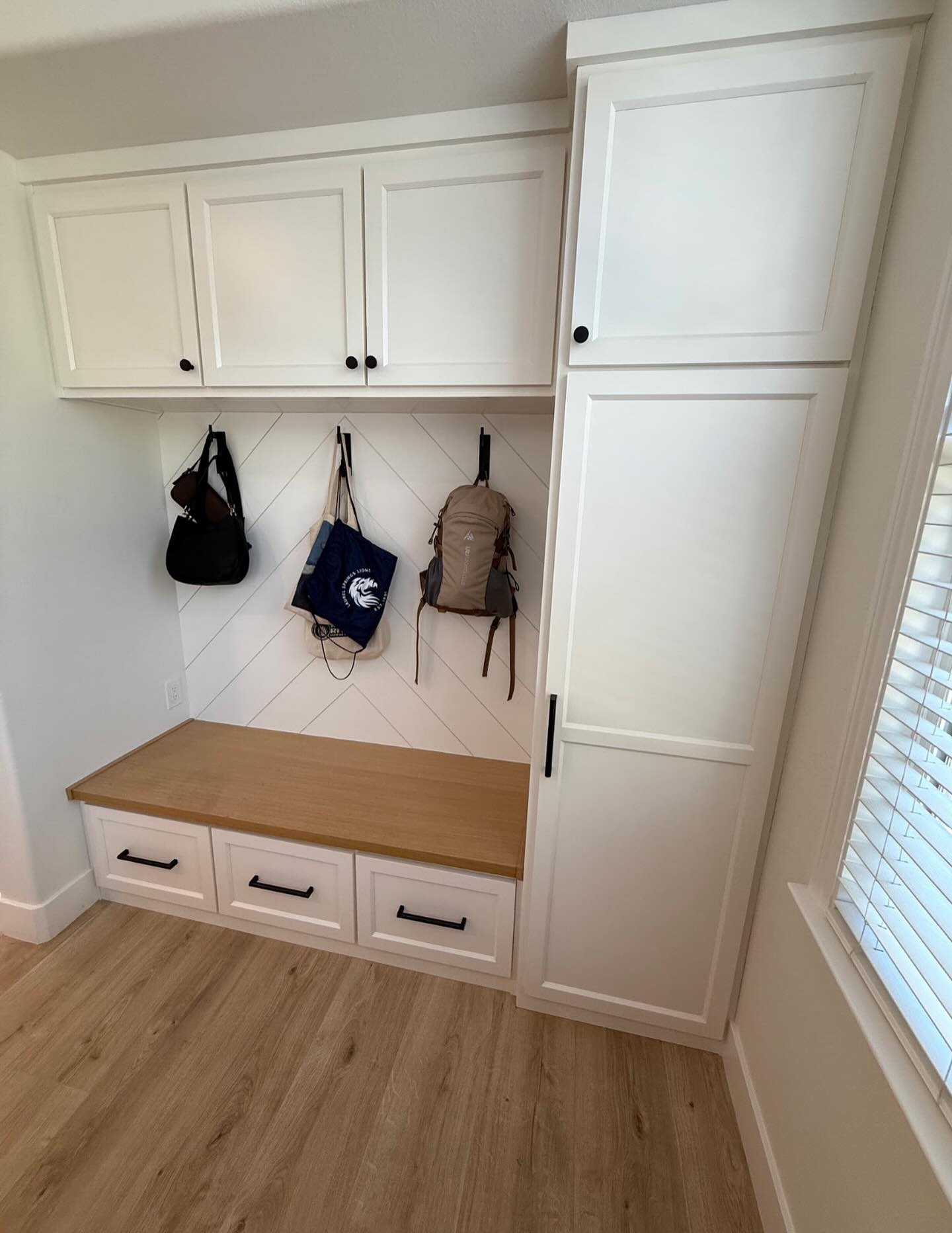 Custom Mud Room #mudroom #cabinets #bayarea