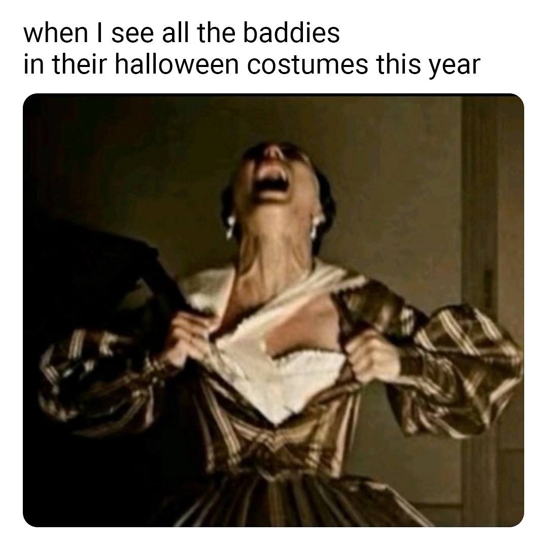 It’s that time of year… memes by the lovely & clever @breatheableart 🔮
#fashionblog #girlblog #instastyle #fashiongram #90s #80s #y2k #vintagestyle #fashion #fashioneditorial #fashionphotography #shewearsthepants #girlyblog #y2kstyle #fashionarchives #popcultureblog #popcultureart #girlblog #styleblog #popcultureblog #halloween #spookyseason #spookyart #spooktober #girlmemes