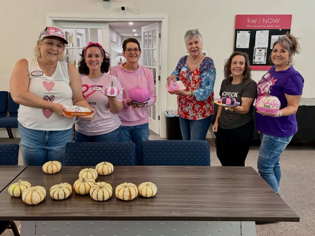 We’re all about the pink this Flocktober — but let’s make sure the pink means something. 🎃🎀
Our TV Thursday warriors painted pumpkins last night and talked about pink-washing. Pink-washing is when brands go pink for profit, not purpose. It is all around us, especially this month.
So yes, check your pumpkins (literally!) — and check where your support is going.
#CheckYourPumpkins #NoPinkWashing #Flocktober #BreastCancerAwarenessMonth