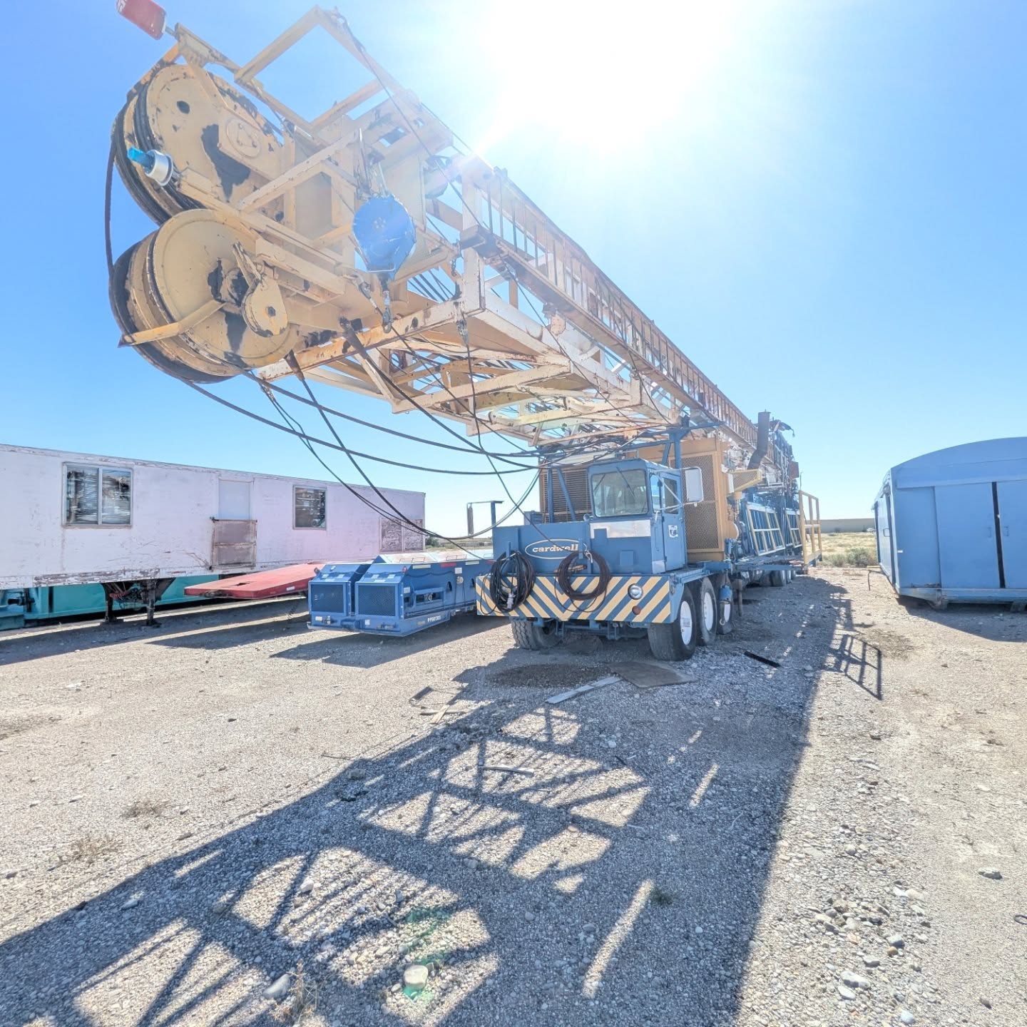 American iron. Double the power. 💪
This Cardwell 500 Workover Rig packs dual CAT 3408s, an Allison 5860, and a 112 ft derrick rated at 300,000 lbs — strength built for the toughest fields.
Reliable. Proven. Ready to pull.
📍 Location: 6275 N Main St, Roswell, NM 88201 — right in the heart of the Permian Basin.
🔗 Available now at Ironwell Supply — where dependable rigs meet hard-driving crews.
#Cardwell500 #WorkoverRig #OilfieldEquipment #CAT3408 #Allison5860 #RigForSale #IronwellSupply #RoswellNM #PermianBasin #WestTexasOilfield #NMOilfield #OilGasIndustry #HeavyIron #FieldReady
