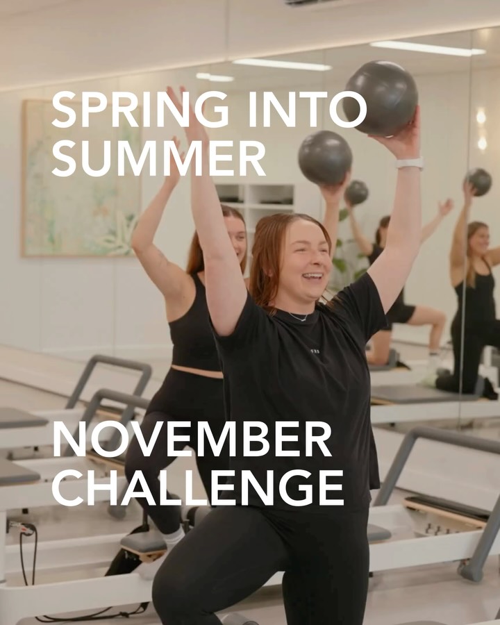 Attention 🤍 It’s November Challenge time! From November 1st–30th, complete 15 classes in 30 days to go into our prize draw with three winners at each studio winning some amazing prizes ☺️
Grab your challenge card from the team on your next visit. Everyone’s welcome to join in using your membership, class pack or even jump in with our special $230 Spring into Summer Challenge Pack 🫶