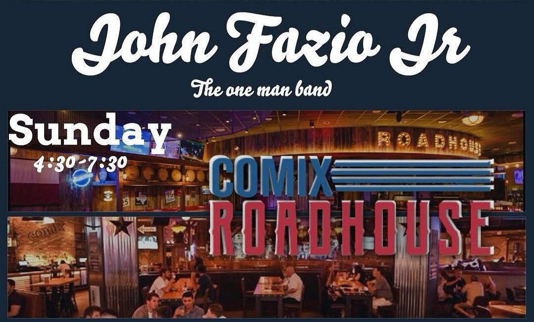 #joinme #thissunday #mohegansun #comixroadhouse #connecticut #connecticutmusic #newyork #hollywood #unsigned #massachusetts #rhodeisland #liveperformer #onemanband #solomusician #coversandoriginals #fairfieldcounty #newhavencounty