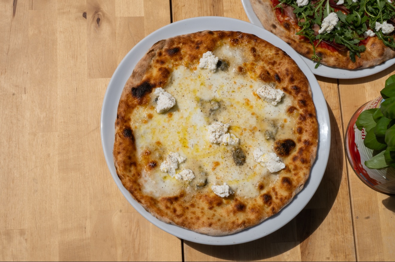 🍕 When simplicity meets perfection — creamy, cheesy, and baked to golden bliss. The kind of pizza that needs no introduction. 
#PizzaLove #FoodieHeaven #CheeseLovers #WoodFiredPizza #Foodstagram #PizzaTime #ItalianEats #InstaFood #FoodPhotography #PizzeriaVibes