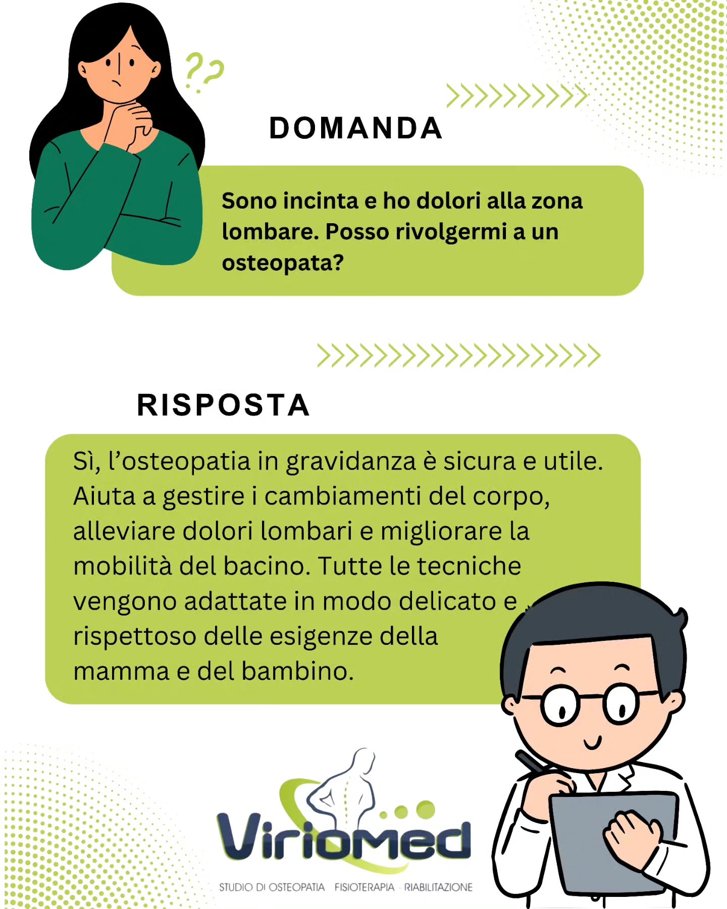 🌿Obiettivo: far vivere la gravidanza con più comfort e serenità.
Viriomed
📍 Strada comunale per San Gregorio, Loc. Mannella (VV)
📞 3206775566
📧 viriomed@libero.it
🌐 www.viriomed.it
#viriomed #fisioterapia #osteopatia #riabilitazione #posturologia #terapia #tecar #fisiotone #powershape #cryotshock #ondadurto #osteopata #ginnasticaposturale #linfodrenaggio #posturale #dimagrimento #dimagrimentolocalocalizzato #rimodellamentocorpo #tonificazione #vibovalentia #calabria #sangregoriodippona #vibomarina