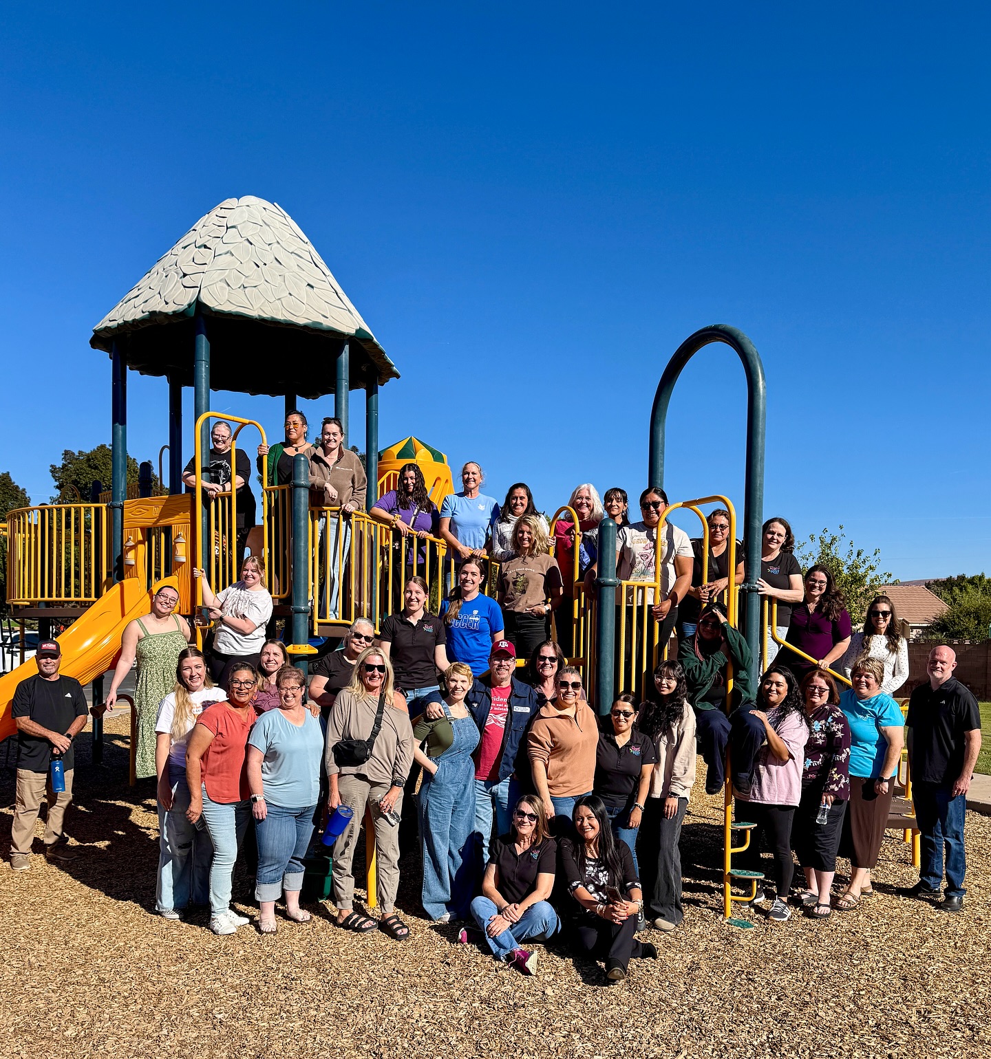 Taking a moment to pause + play! Our team enjoyed a well-deserved break at the park during today’s staff retreat. We’re so grateful for this fabulous group and all they do to help children and families thrive every day! 🩷💚🩵