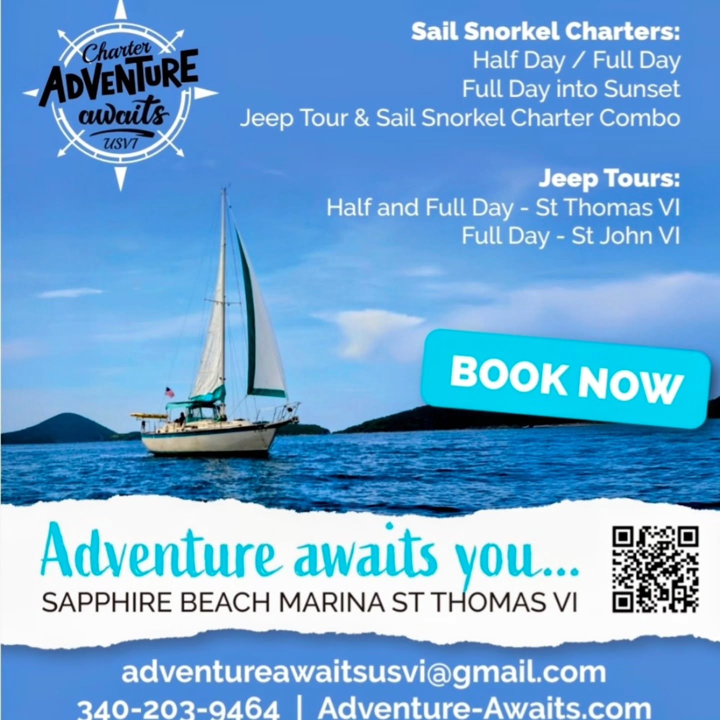Sail Snorkel Charters and Jeep Tours