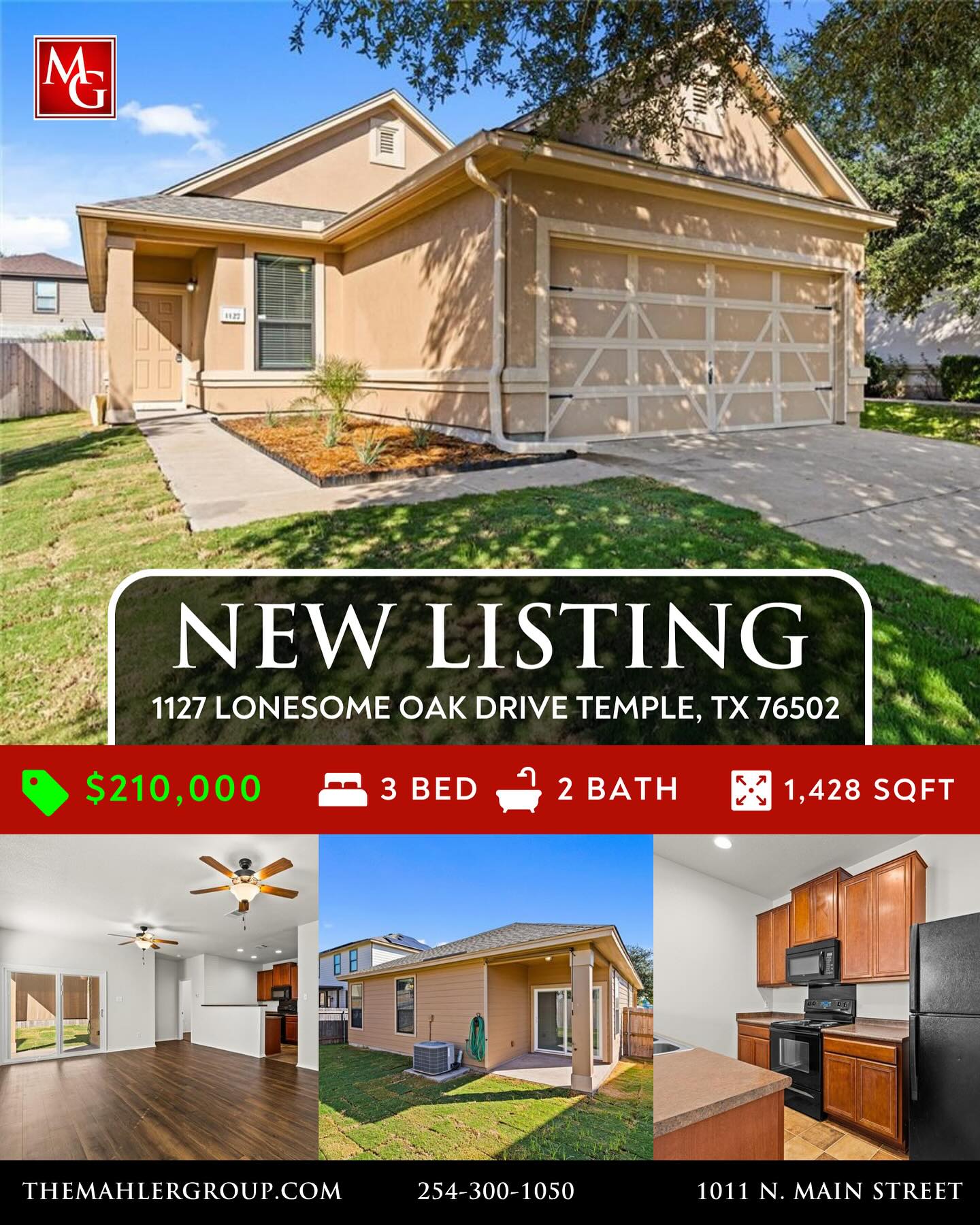 NEW LISTING!
Fabulous Find for First-Time Home Buyers! This pristine 3/2 is conveniently located just south of West Adams amenities, and is within easy walking distance from its BISD elementary and middle schools. With new paint, carpet, sod, fencing, and a recently replaced roof, this is a fantastic resale with the feel of a newly built home! For families with little ones, just step out the front door and you are at the neighborhood park located just across the street! There is a lot to love about this home that is PRICED TO SELL! Call quick before it is gone!