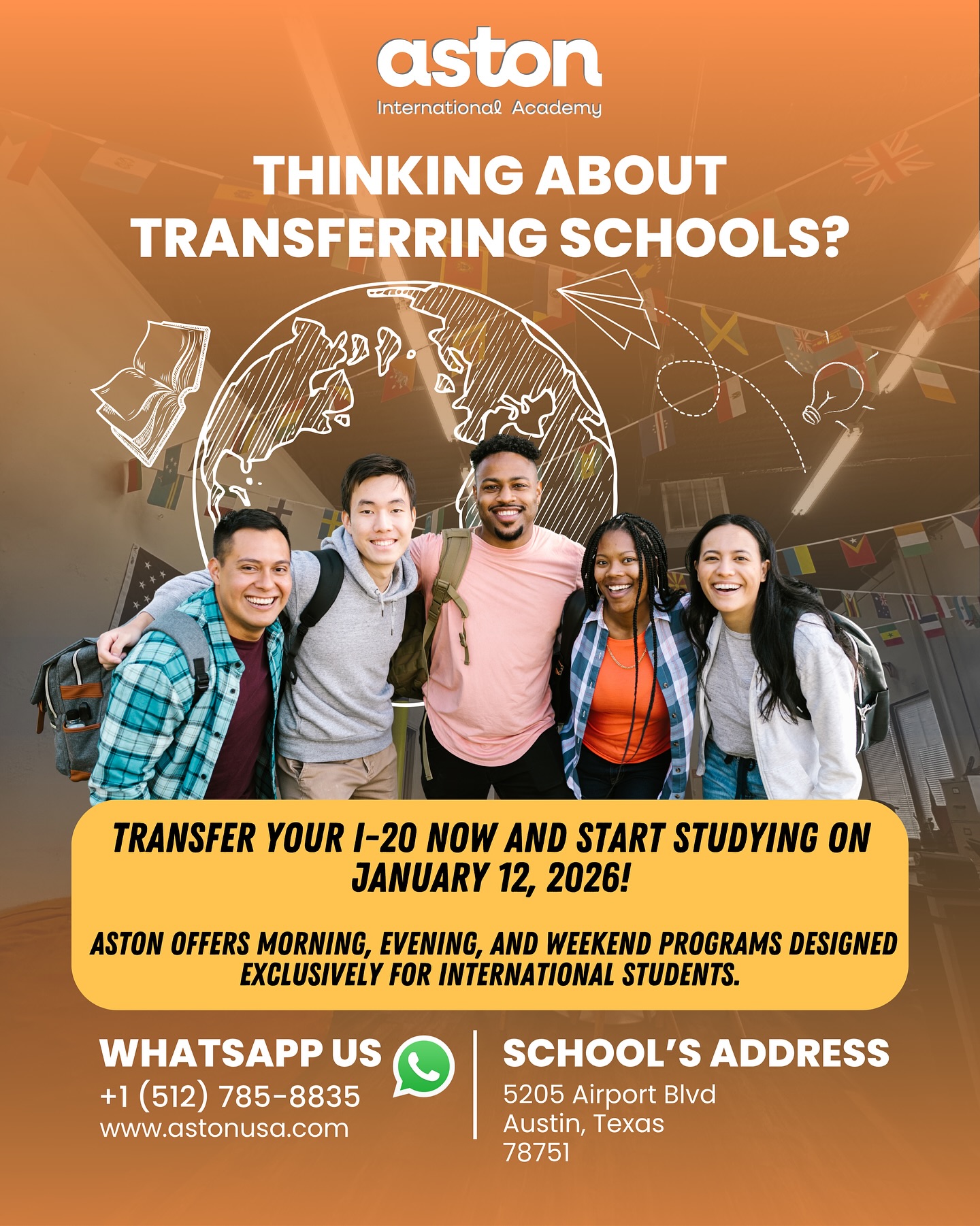 Apply now!!! www.astonusa.com