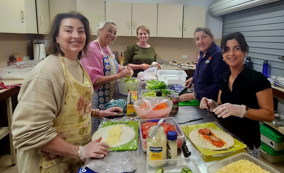 Itโs all hands on deck today, and our wonderful helpers in the kitchen are making sure all of our volunteers have full tummies ahead of a massive day of setting up.
