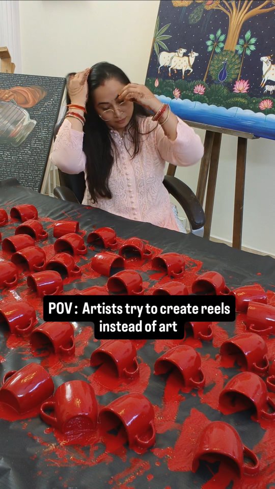 Once upon a time an artist tried to be an influencer.. it lasted 3 seconds..
#ArtHumor #RelatableArtist #ArtCommunity #ArtLife #ArtistProblems #FunnyReels #CreativeChaos #ExploreArtists #indianartists