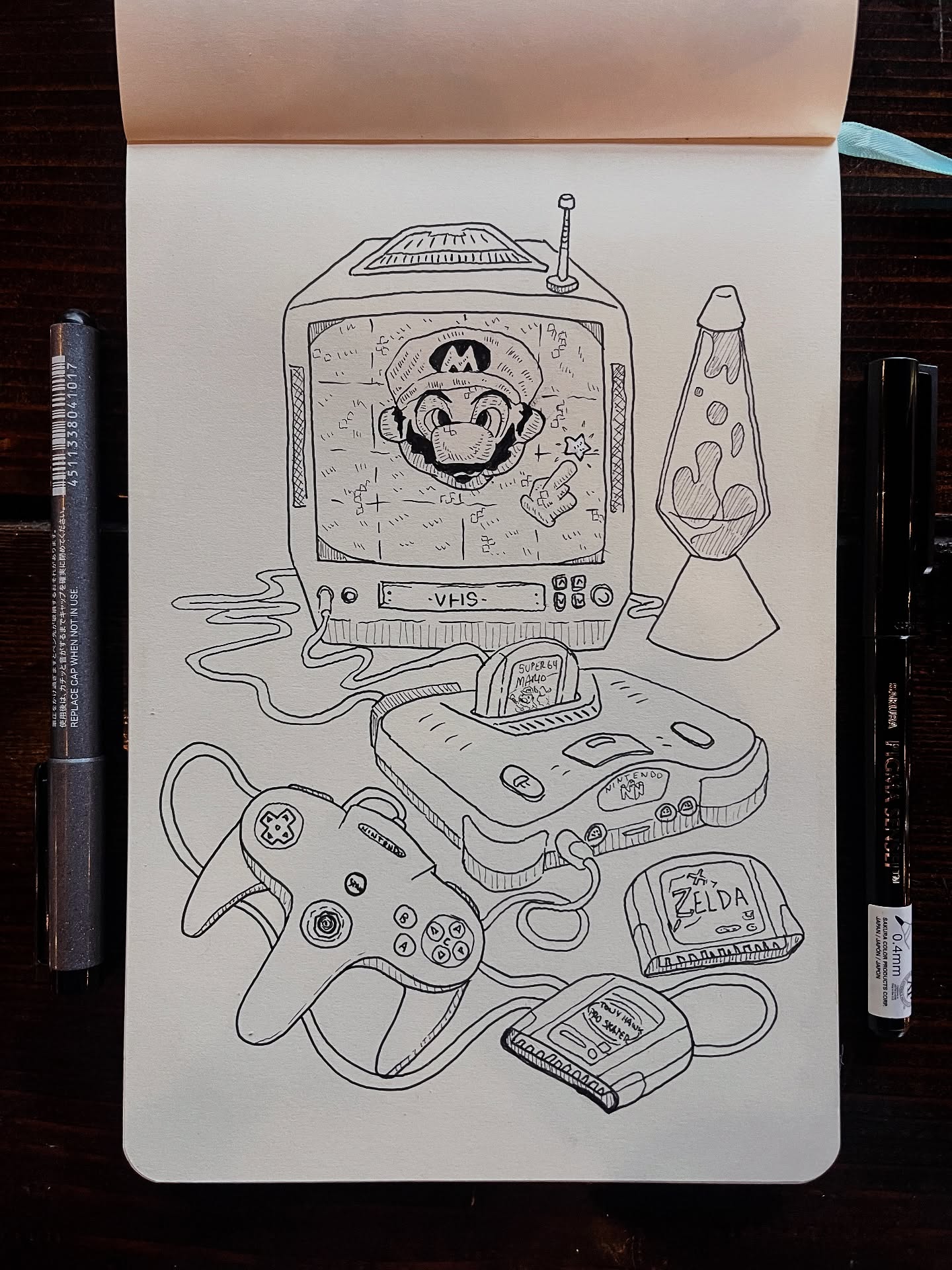 Prompt- “VIBE” - I want to feel this again. Staying up late on Saturday with your friends trying to beat that level or get that high score. When you came home when the streetlights turned on and rode your bikes to see if your friends could play. That was a VIBE.
-
#drawfordays @stickersfordaysllc #draw #sketch #inkdrawing #nostalgia #vibe #nintendo #90s