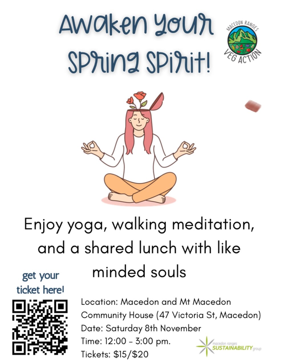 You can also organise tickets via the MRSG website https://mrsg.org.au/shop/spring-awakening