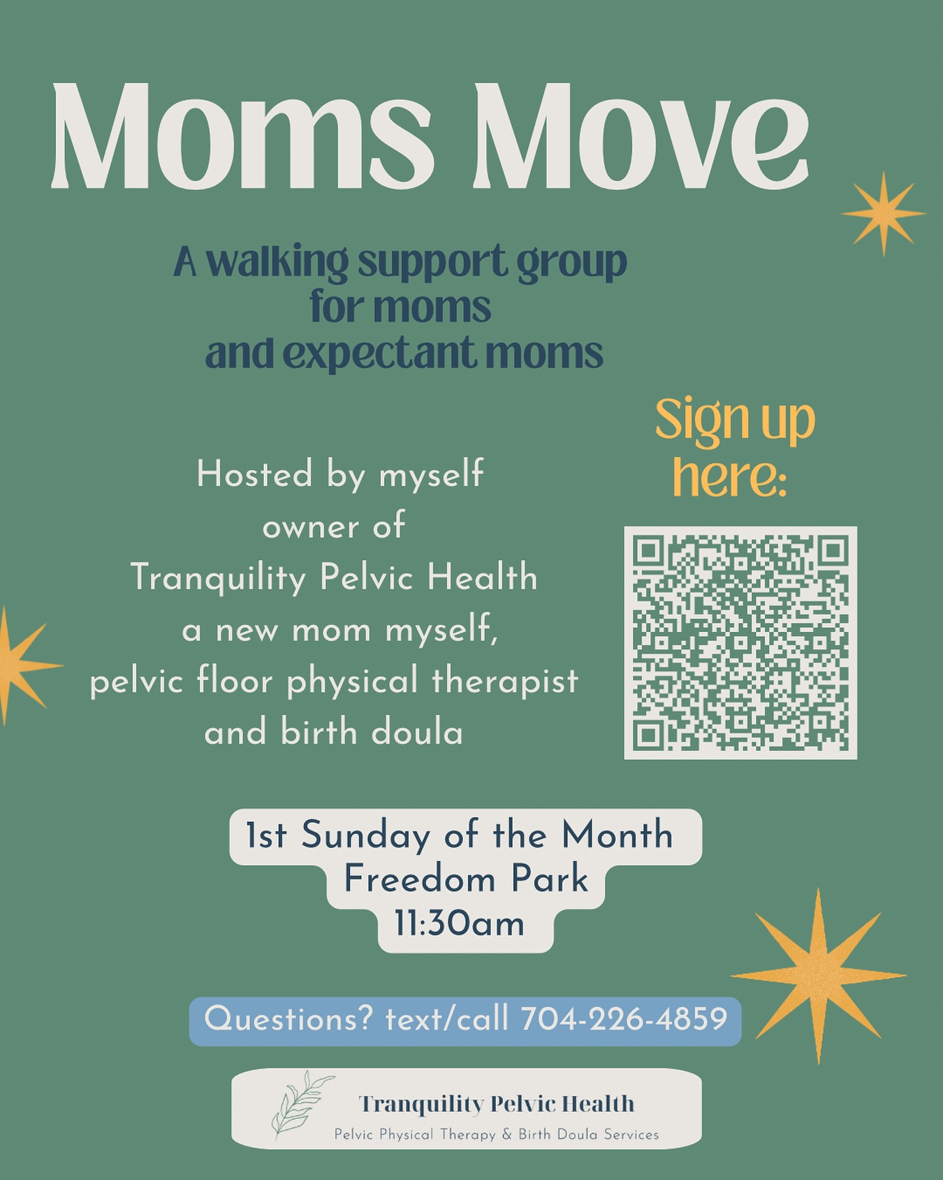 First Moms Move Walking Group is Sunday November 9th! Registration for monthly updates is in the bio. Hope to see you all there ☀️
#charlottemoms #momswalkinggroup