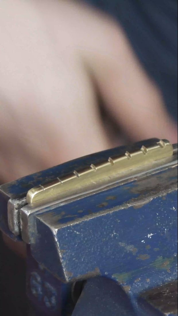 How I make my brass nuts. This one is for the 8-string Icarus.
Have you tried a guitar with a brass nut? What do you think of them?
#ipguitars #luthier #guitarbuilder #madeinfinland #guitars #guitarsdaily #handmade #8string #extendedrange