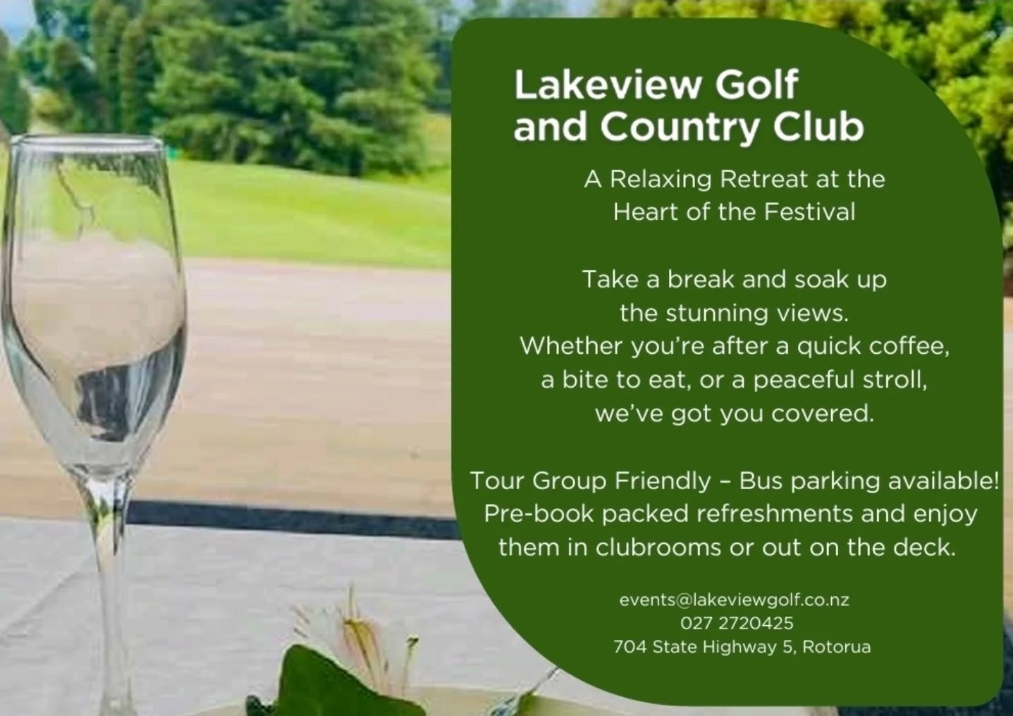 Lakeview Golf and Country Club the perfect spot for your next event, and they are one of our gardens in the 2025 Rotorua Festival of Gardens so make sure to check them out โ๏ธ๐โโ๏ธ๐ธ
Tickets are on sale now via our website www.rotoruagardens.org.nz Or from Palmers Rotorua
#rotoruaevents #rotoruaactivities #RotoruaFestivalOfGardens #rotoruagardenfestival