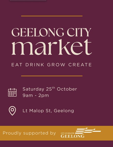 We are excited to join @geelongcitymarket this Saturday!
Come and grab a fresh cold press juice made with local fruits and veggies!🍏🍋🫚🥤☀️