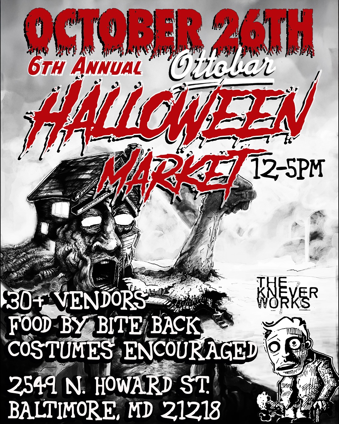 Super stoked to be vending at this year’s @theottobar halloween market. Not only will we have some of the coolest local artists and makers showing off their super rad wares, but a lot of us will also be in costume. Come get weird and touch some paintings.
Oh dang, should I bring candy? Do y’all want candy? I just thought about this. Okay so I might have candy but if you come to my booth and we don’t have candy, I’ll be sure to give you something. You might not be able to eat it, but who am I to tell you how to live your life!?
#Ottobar #BaltimoreEvents #HalloweenNightMarket #SupportLocalArtists #WeirdArt #ArtMarketVibes #SpookySeason #BaltimoreArtScene #ShopSmall #GetWeird