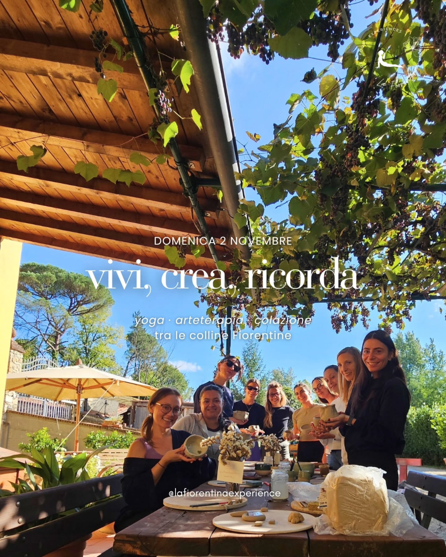 🌿 Nuovo appuntamento: domenica 2 novembre, tra le colline fiorentine, dalle 10.00 alle 16.00
✨ Coccoliamoci insieme con
🧖🏼♀️ Yoga, Face Yoga e maschera di bellezza
🍂 Colazione autunnale
🍵 Workshop di ceramica ad uso alimentare
💕 Puoi venire da solo, in compagnia.. o regalarlo come esperienza speciale con validità annuale
⌛️ la tua creazione, dopo essere stata cotta due volte e smaltata, potrà essere ritirata o spedita
💌 Ultimi posticini, scrivimi per prenotare il tuo
#inspirariscopritivivi con Ele 🤍🌸
#benessereecreatività
#yogaeceramica
#relaxautunnale
#weekendafirenze
#esperienzarigenerante
#cosafareafirenze