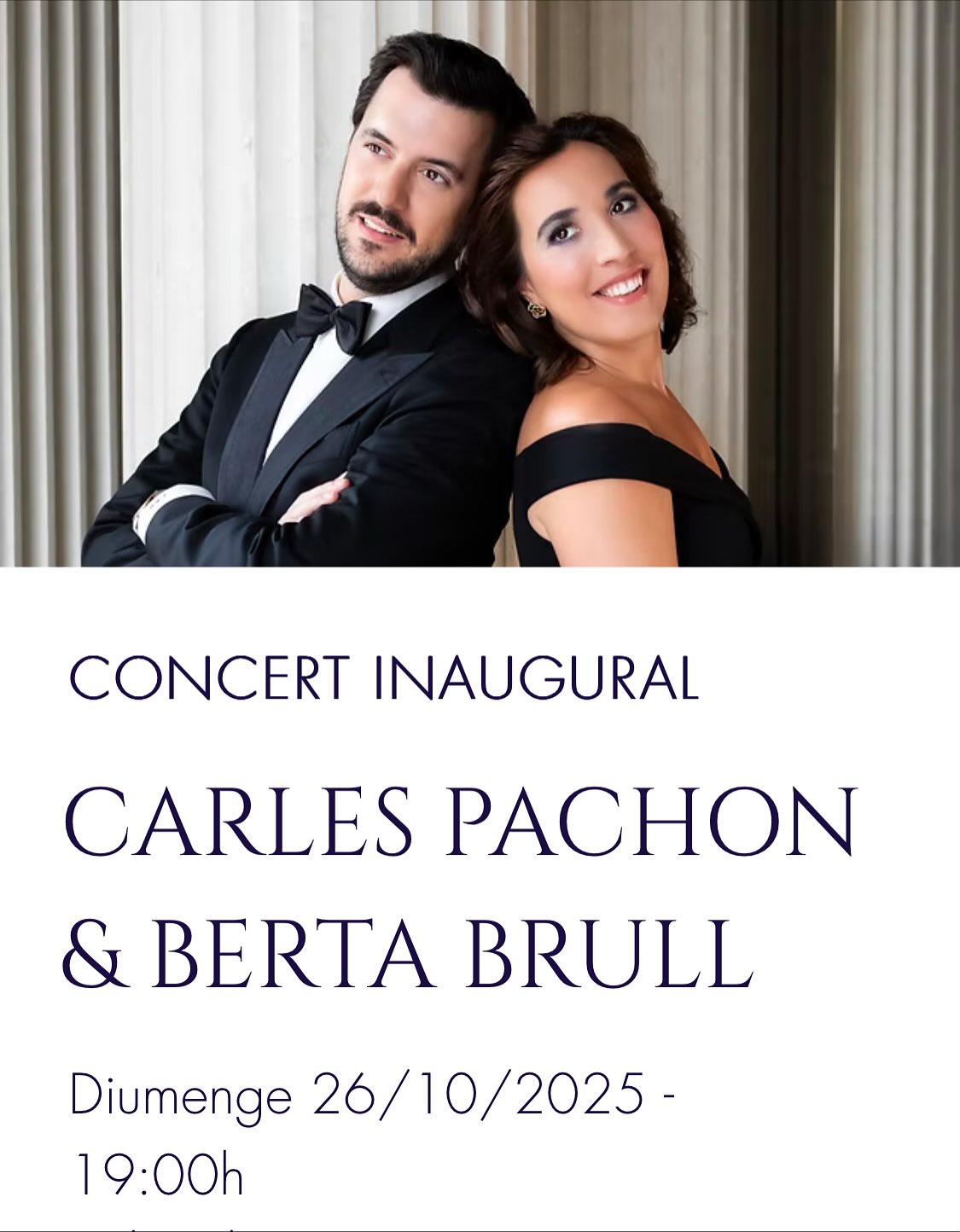 Estem molt emocionats perquè ja s'acosta el Concert Inaugural del Festival Apròpera 2025.
Estarà a càrrec de dos intèrprets de luxe: el baríton Carles Pachon i la pianista Berta Brull.
Han preparat un repertori variat i molt atractiu, de gran emoció i espectacularitat. Si vols saber el que cantaran pots consultar el programa de mà aquí.
En Carles Pachon va guanyar el tercer premi del Concurs Viñas 2017 i està desenvolupant una carrera extraordinària pels millors teatres de món: Staatsoper de Berlin, Opernhaus de Zürich, Gran Teatre del Liceu, Teatro Colón de Buenos Aires...
30 min abans del concert farem una breu explicació del programa perquè el gaudeixis encara més del concert. Ah, i et convidem a un refresc o cervesa! 🍻
Després del concert hi haurà una trobada amb els artistes, que signaran el seu nou disc.
📆Diumenge 26 oct. 19h
📍 Unió Santcugatenca
🎫 Preu: 20€
👇No et quedis sense entrada!🎟️
https://www.entrapolis.com/entradas/recital-carles-pachon (Link en bio @aproperainsta)
@culturastc
#concert #bariton #piano #santcugat #santcugatdelvallés #festival #opera #apropera2025