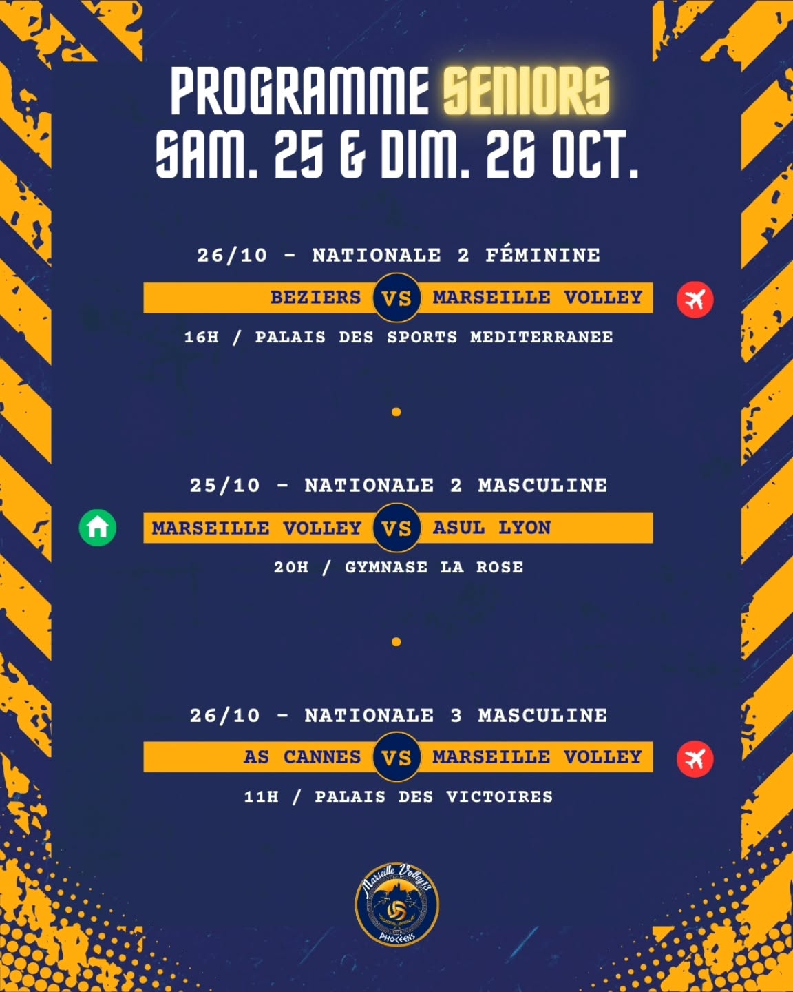 Ce sont les vacances mais pas pour nos équipes 👀
La compétition continue ce week-end pour nos nationales 🔥💪