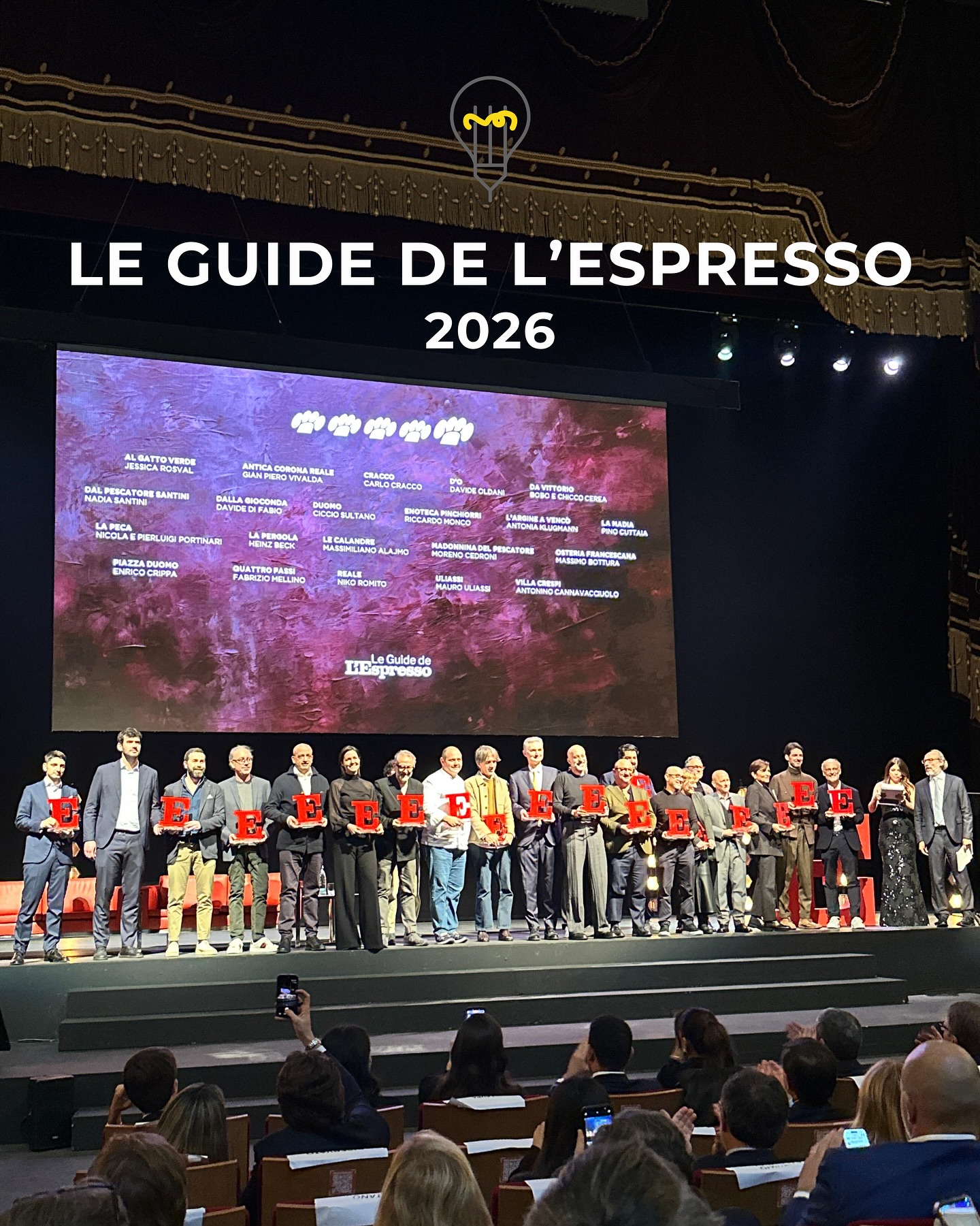 📕 Ieri al Teatro Arcimboldi di Milano è stata presentata la 46ª edizione delle @guideespresso 2026, uno degli appuntamenti più attesi dell’anno per la ristorazione italiana.
Un evento che, tra nuove linee guida e conferme, racconta la continua evoluzione del nostro panorama gastronomico.
I ristoranti selezionati sono 1.000 e altrettanti sono i vini italiani premiati. I locali che hanno ottenuto i prestigiosi “cappelli” – simbolo di eccellenza per L’Espresso – passano da 500 a circa 300, segnando una scelta più rigorosa e qualitativa.
Sono 21 i ristoranti che conquistano i 5 cappelli, mentre 7 cantine ricevono il riconoscimento speciale “110 cum laude”.
La guida 2026 non è solo una classifica, ma una fotografia del momento che vive la cucina italiana: un settore sempre più orientato verso identità, cultura e sostenibilità.
Il tutto in un contesto in cui il turismo enogastronomico cresce del 176%, con oltre 2,4 milioni di presenze e una spesa internazionale di quasi 400 milioni di euro nel 2024.
💡 Eravamo presenti per ascoltare, incontrare e raccontare da vicino chi, ogni giorno, dà forma al gusto del futuro.
➡️ Leggi il post completo sul blog di wearefood.agency
#WeAreFood #WAF #comunicazione #marketing #food #marketingdigital #foodandwine #winemarketing #foodmarketing #eccellenzeitaliane #italianfood #michelinstar #michelin #michelinguide #threestarmichelin #GualtieroMarchesi #france