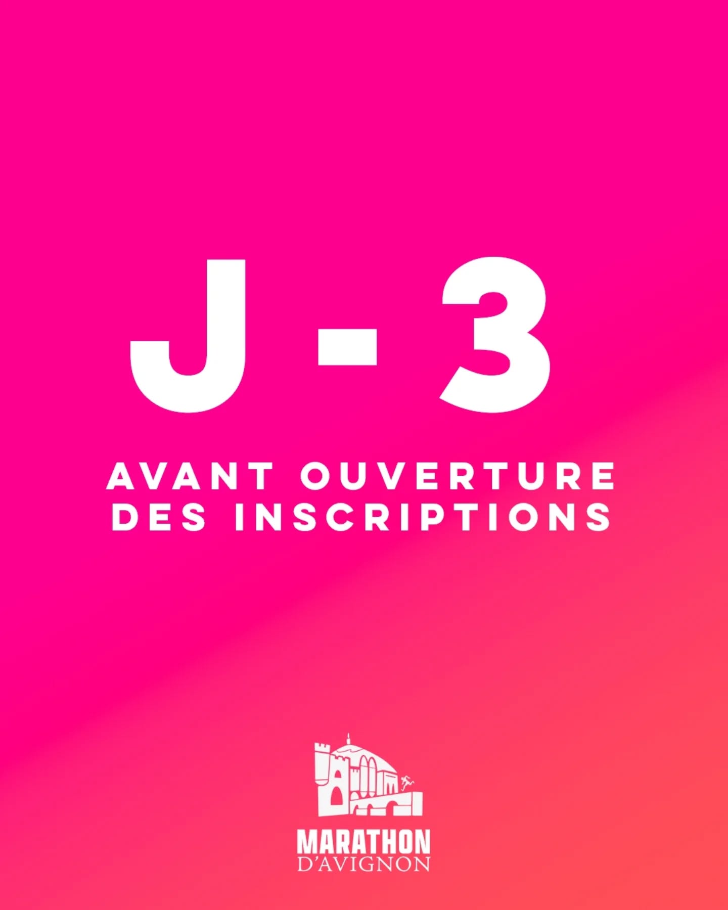😍 J-3 avant l'ouverture des inscriptions sur @finishers_off !
👉 les parcours seront dévoilés à la fin de l'année, on peut déjà vous dire qu'ils seront roulants (+/- 70d+ pour le Marathon) avec de beaux panoramas 🤙
🙌 Alors, qui sera de la partie ?!
ℹ️ www.avignon-marathon.com
#MarathonAvignon #AvignonMarathon #Avignon