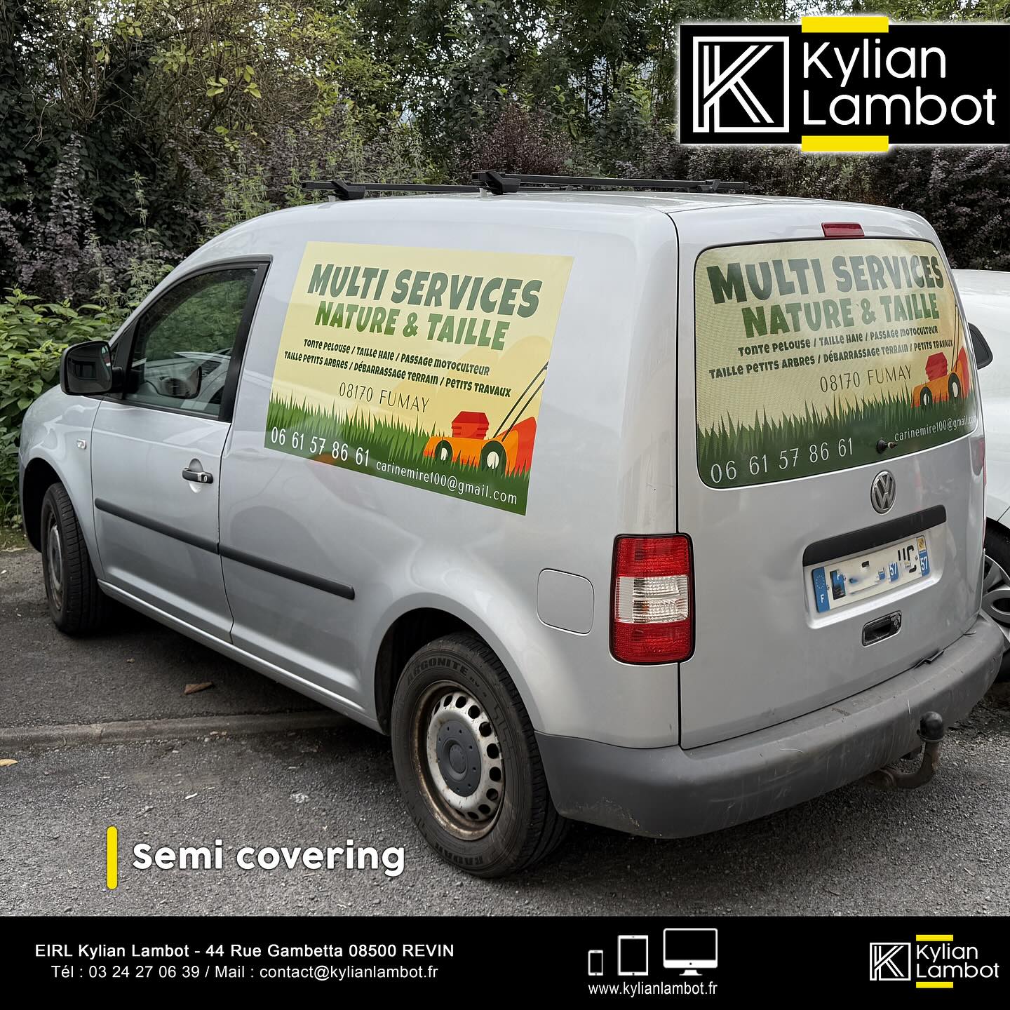 Conception et pose d’un semi covering pour MultiServices Nature et Taille