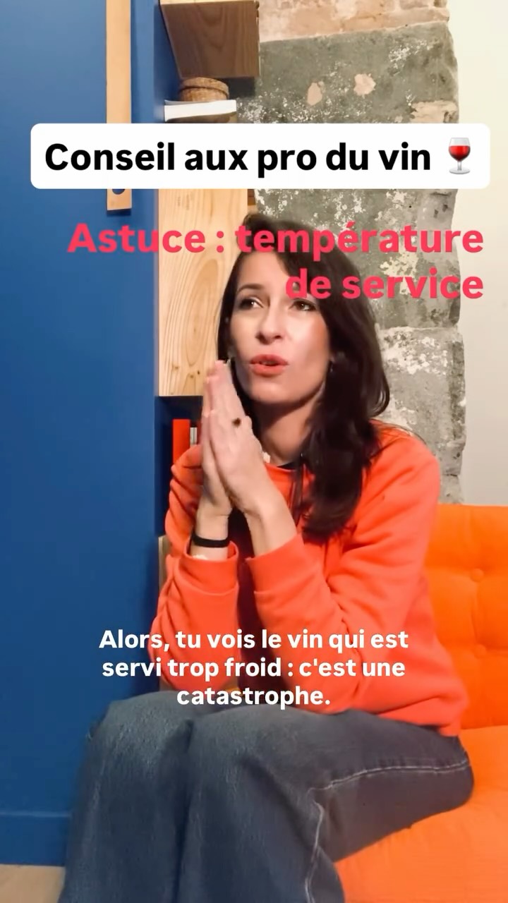 Conseil aux pro du vin 🍷 : astuces pour la température de service des vins. Contenu à destination des bars, restaurants, cavistes et vignobles. Et pour tous les futurs pro #vin #caviste #sommelier #sommeliere #formation