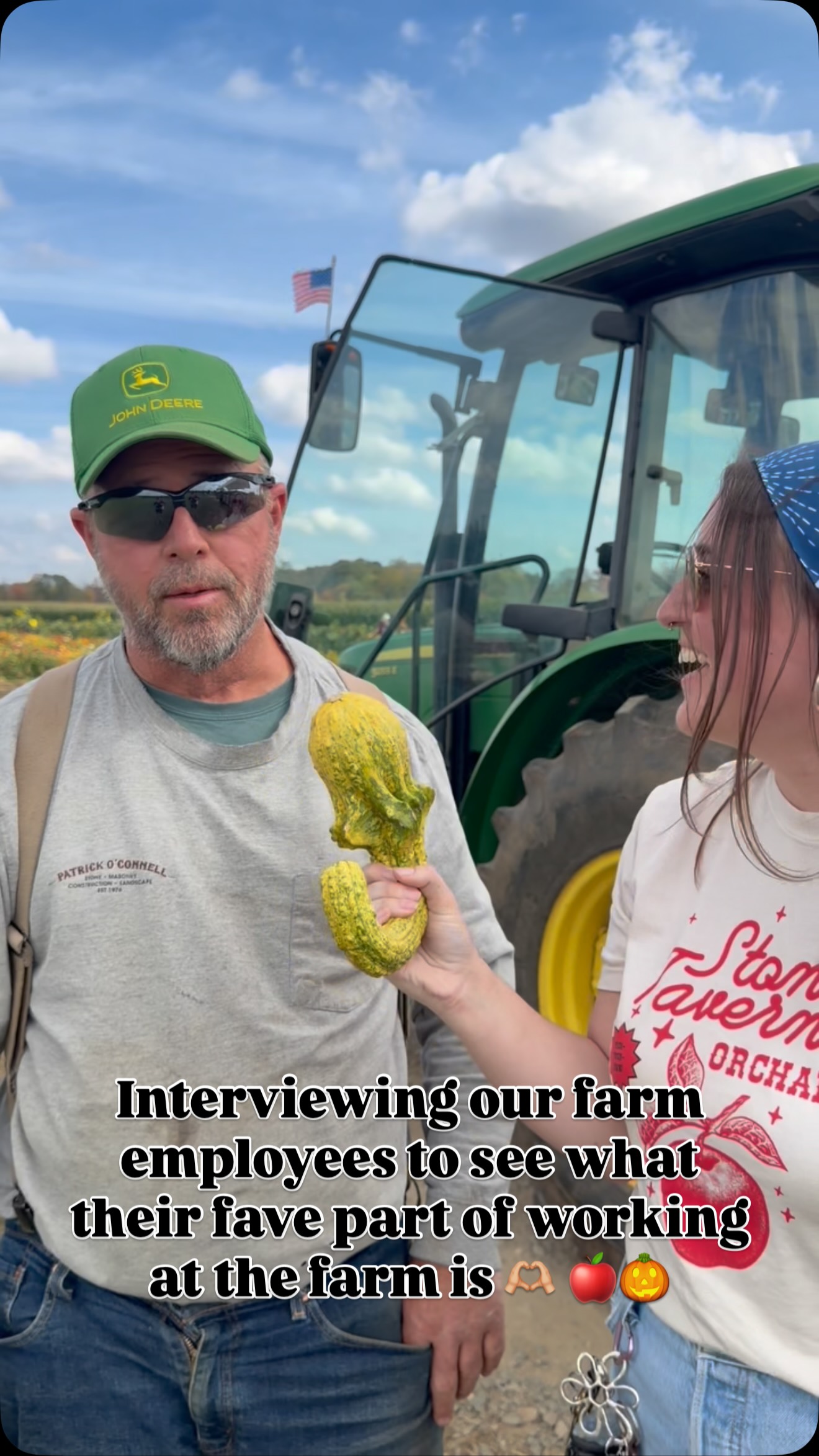 The best part of the farm? The people!🧡 hear what our crew at farm loves most about it! #stonetavernorchards #monmouthcountynj #fall #newjersey #fallfun🍁