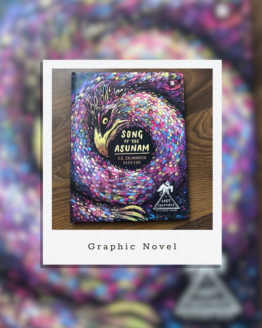 Song of Asunam
By C.G. Salamander
Part of the lore of lost mythical creatures, this one is about Ilangovan, a beautiful creature slightly misunderstood. Vetri the protagonist is the finder, searcher and keeper of these mythical creatures. With information passed down from this grandmother he is dedicated to keeping this information alive.
So his joy knows no bounds when an Asunam is found in the village and he knows just how to trap it, becoming the hero of the village. But this fame is short lived with the villagers tiring of the creature.
Wanting to take him away to his home, Ilango and Vetri begin a journey of reaching home, learning a little bit more about each other while keeping themselves alive.
A story of interdependence, man animal conflict and finding your own true self when faced with calamity. The illustrations are beyond beautiful and carry the whole story making it a magical reading experience.
Personally we would have liked a little more world building and some more nuance to the story. Also would have loved hadn’t it been so rushed! Nevertheless it’s an enjoyable read for children who like graphic novels.