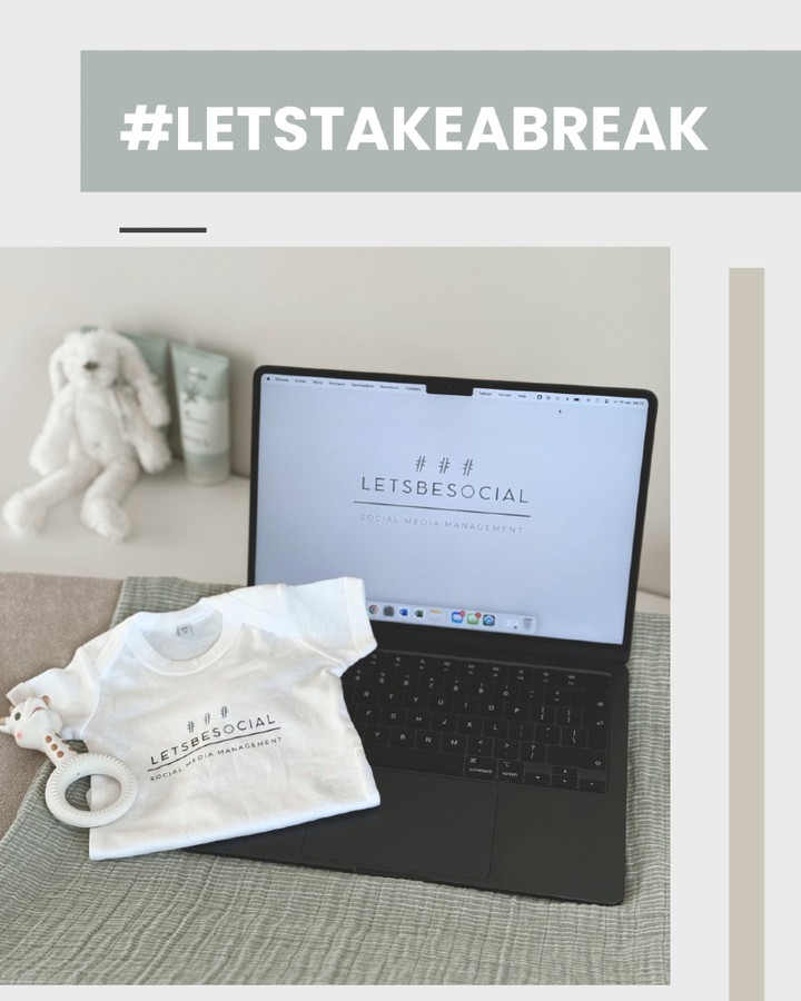 De komende tijd nemen wij een korte social break — en wel met een héle goede reden! 🩵
Per 1 november ga ik met verlof om volop te genieten van het moederschap en deze bijzondere nieuwe fase.
Natuurlijk blijven we achter de schermen gewoon actief voor onze klanten: van strategisch accountbeheer tot creatieve content — daar verandert niets aan. Alleen onze eigen kanalen worden tijdelijk wat stiller.
We gaan dus even offline, maar werken volop door. En we komen straks terug met frisse ideeën, nieuwe energie en nóg meer inspiratie. 💻✨
Liefs,
Marieke – LetsBeSocial