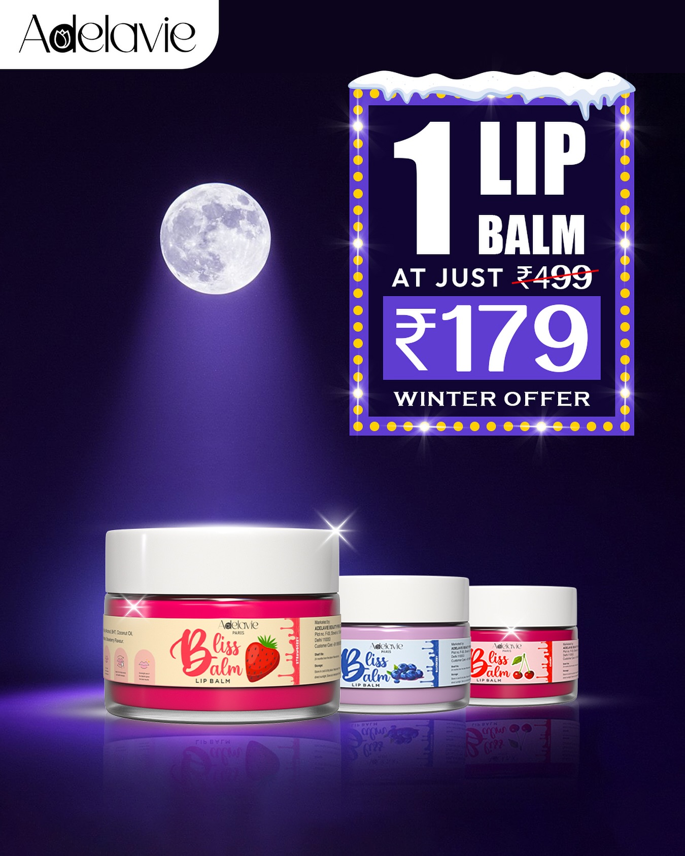 Soft lips, sweet deal! 💄 Winter offer starts now – only ₹179!
#lipbalm #softlips #lips #adelavie #adelaviebeauty #winteroffer #witner