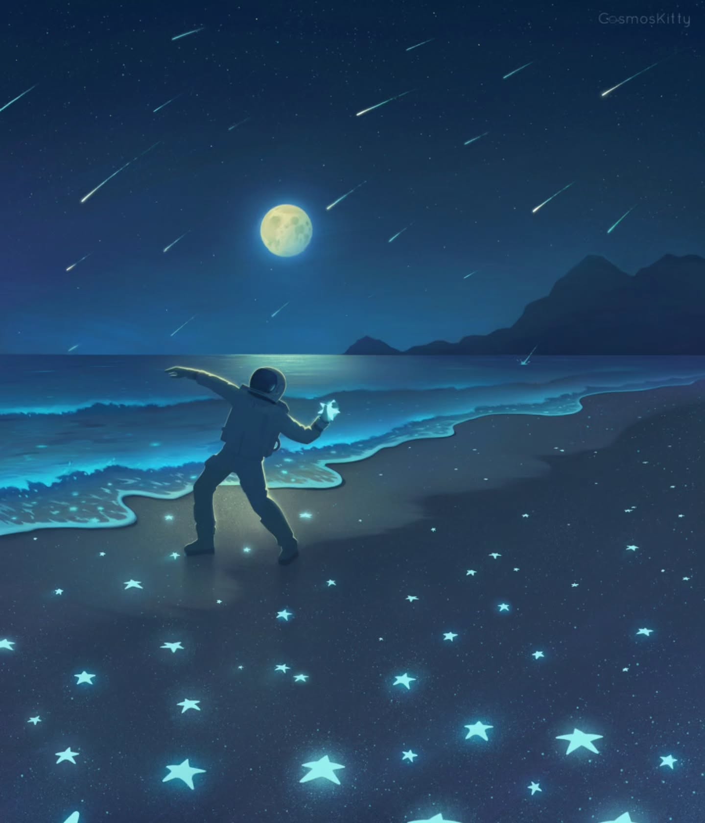 "Wish You Were Here"
Spruced up an old sketch from a few years ago! This was partially inspired by a memory of walking along the beach after a storm had passed when I was little, there were so many starfish littered everywhere that it almost looked like they had fallen from the sky ⭐
-
#illustration #artistsofinstagram