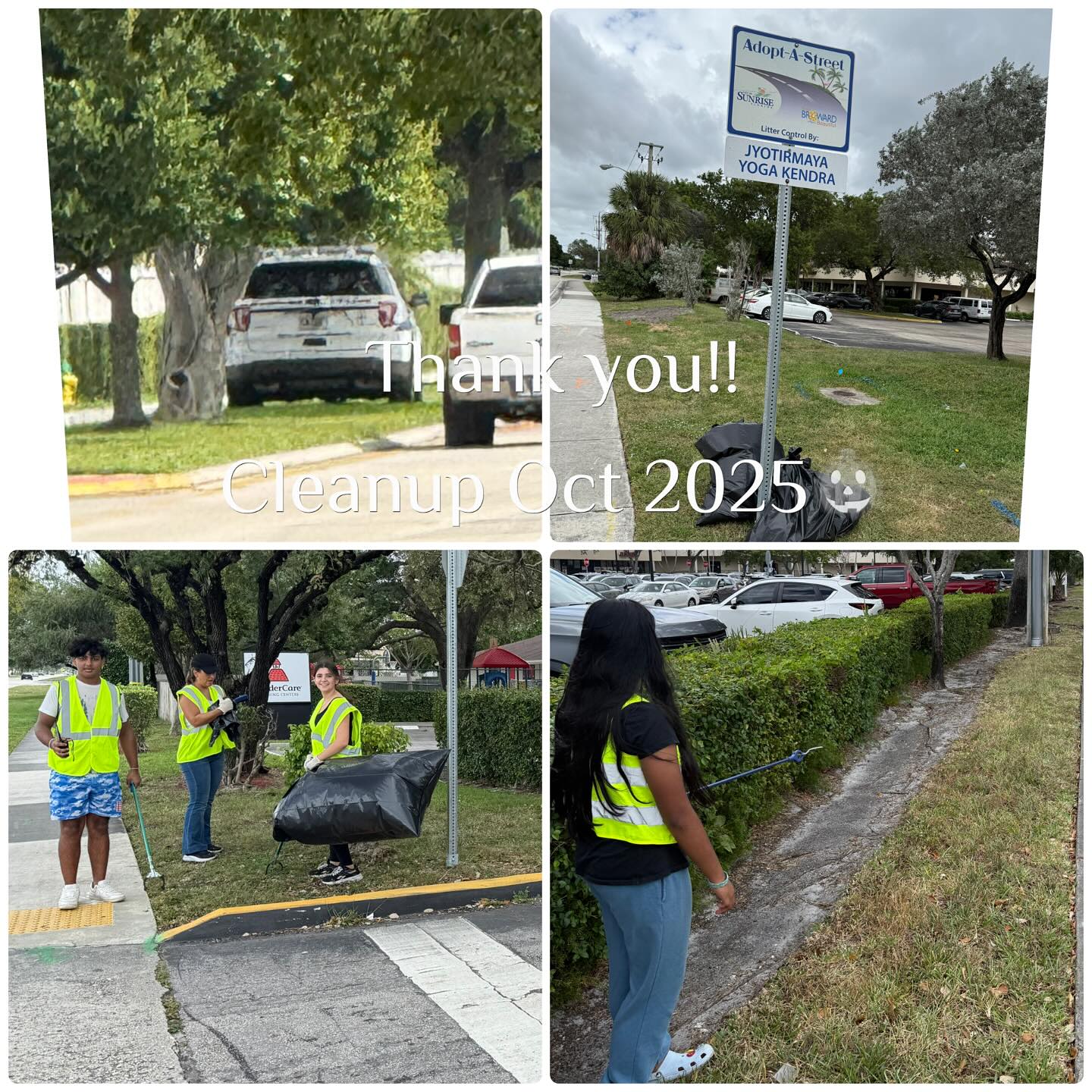 🌎 Community in Action! 💪
Despite the strong winds today, our team showed up with heart and dedication for our Street Cleanup Service Project! Even though the wind made trash collection a challenge, by the end of the cleanup our streets looked clean, beautiful, and full of community pride. 💚
A huge THANK YOU to our amazing volunteers who gave their time and energy — you are the heartbeat of this community! Your effort proves that when people come together with purpose, we can make a powerful impact. 🙌
Special appreciation to the City of @cityofsunrise Police Department for supporting us with traffic calming assistance and keeping our volunteers safe. 🚓🙏
Thanks to @publix for the food donation 🙌🙌🙌🍊🎃
Together, we’re building cleaner streets and stronger communities — one step at a time. @thebrowardscene @volunteercleanup @keepamericabeautiful @worldcleanupday.global
💚 Volunteer Recognition
We appreciate every volunteer who came out today — your commitment inspires us! If you joined us, drop a photo or comment below so we can celebrate YOU! 📸👇
🔗 Stay Connected
Want to join our next community event? Message us or visit the link in our bio to get involved! 💥
#CommunityService #StreetCleanup #DoGoodFeelGood #VolunteerPower #ServeTogether #CleanCommunity #KeepItClean #MakeADifference #GiveBack #SupportLocal #ActOfKindness #RiseTogether #CommunityLove #SunriseFlorida #TeamworkMakesTheDreamWork #ChangeStartsWithYou #ServiceHours #NonprofitLife #VolunteerMovement #TogetherWeCan #CleanStreets #EcoFriendly #CommunityStrong #Gratitude #ThankYouVolunteers