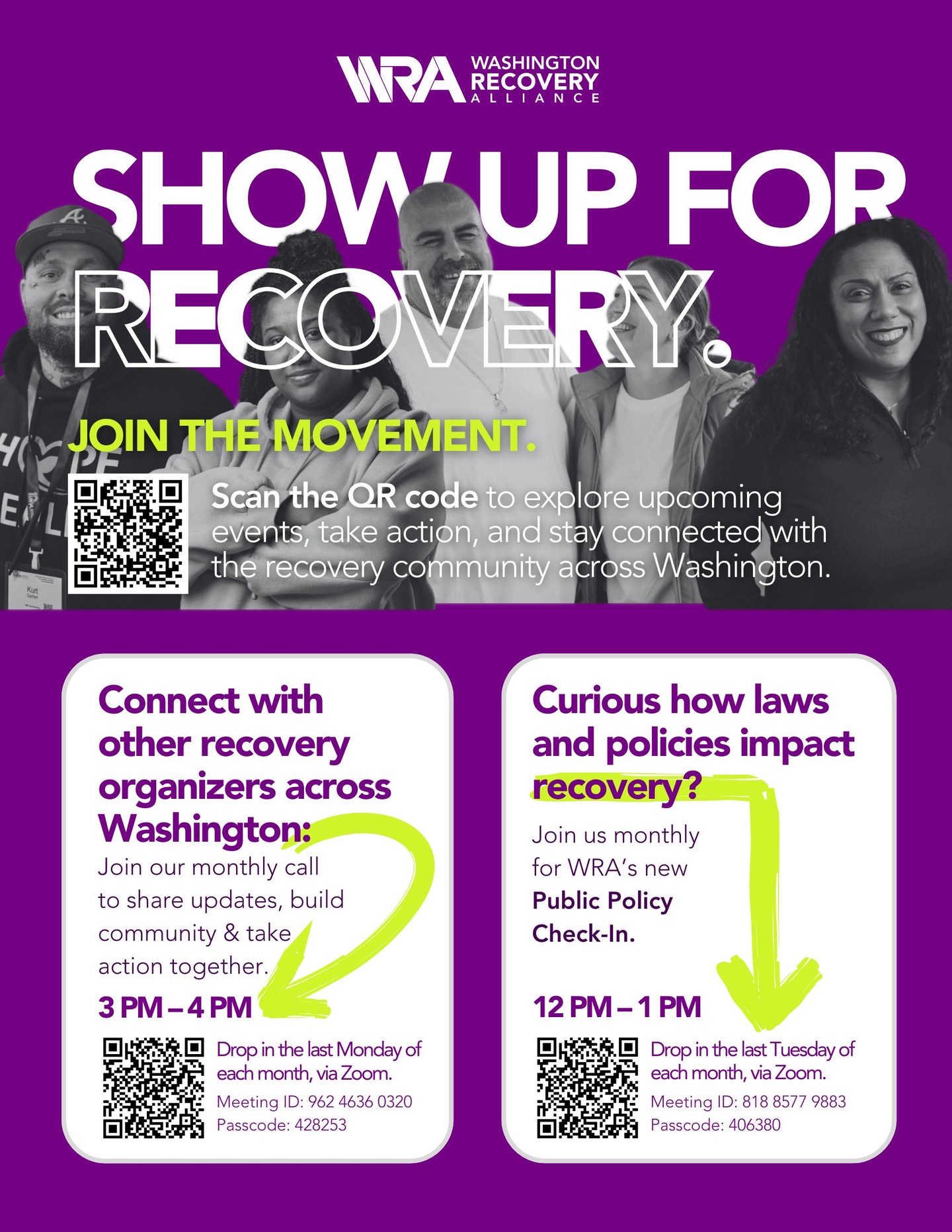 Today at 3:00 PM-- Join recovery community organizers from across Washington for our Monthly Community Organizer Call. This is a space to connect, learn, share updates, and support the work happening in our local communities. Whether you’re deeply involved or just getting started, you belong here.
And don’t forget!!
Tomorrow, (10/28 Tuesday) at 12:00 PM is our Public Policy Check-In, featuring Todd Yost from Voices for Non-Opioid Choices. We’ll be talking about pain treatment options, community wellness, and how policy decisions shape care across the state.
Both meetings are open to all: Recovery community members, partners, allies, and anyone working to support healing and hope in Washington.
➡️ To join both calls, visit our Events Page:
www.washingtonrecoveryalliance.org/events
Please share this post with your networks: your coalition, your work group, your friends, your community Facebook pages. Showing up together matters.
#RecoveryHappensHere #RecoveryCommunity #WARecovery #CommunityOrganizing #PolicyInCommunity