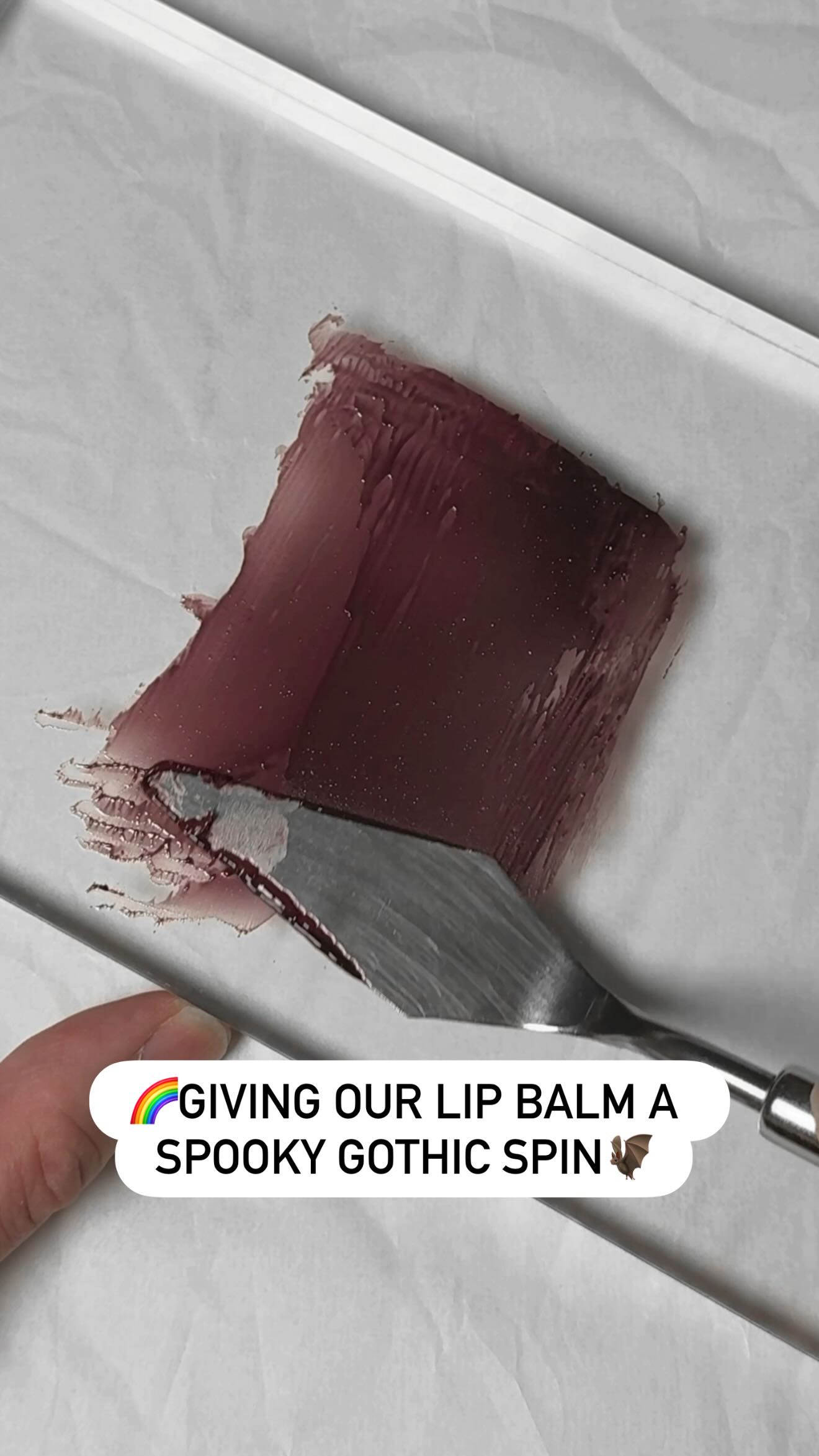 Cold Current goes gothic!!! Didn’t expect to have so many requests this year for moody vampy lip balms and I had this black pigment I haven’t really used, so thought it would be fun to mix a little darkness into some existing shades of ours.
A touch of black added to Cold Current turns it from this grape jelly shade into this vampy, dark, moody and broody “gothic grape” tone and I….. unexpectedly love it?!
Had I unmuted the audio you’d hear Tom and I go “oh that’s…. kinda stunning?!” in the background haha.
Are we into it?! Lemme know in the comments below. I know we missed the cut off to do a spooky collection this year like we wanted to initially, but there’s always 2026! 🌿🌿🌿
#tintedlipbalm #lipbalm #indiemakeup #indiebeauty