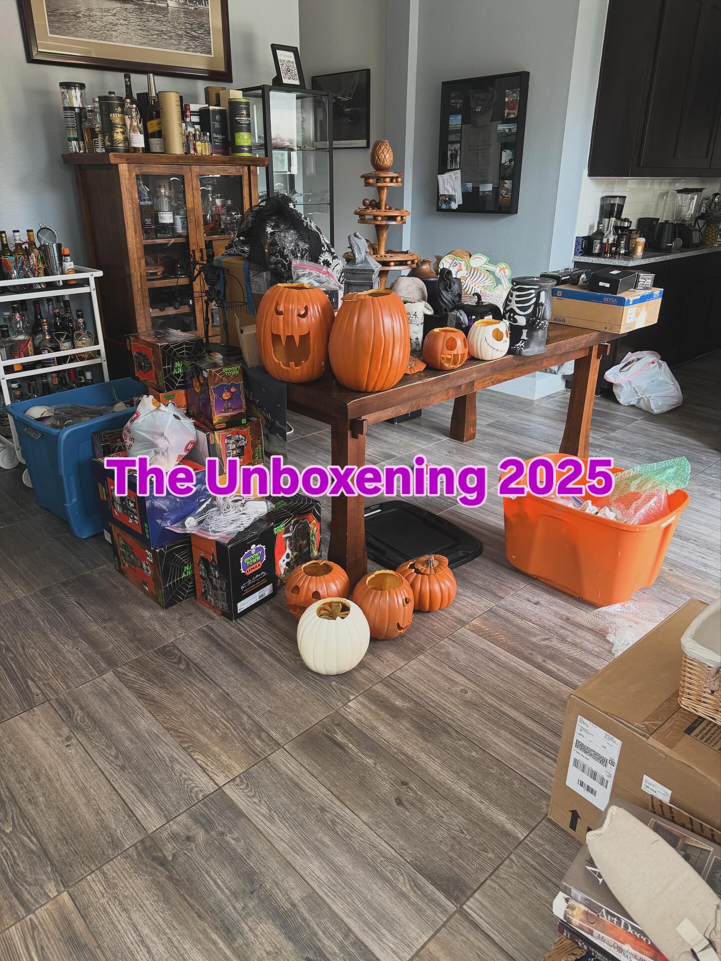 Haven’t pulled everything out of the Harry Potter closet in a few years. It’s was time. It takes me about 30 minutes just to unpack everything in there. Then I sort, pull out whatever is going out this year, and repack the closet. Then the whole thing in reverse in November