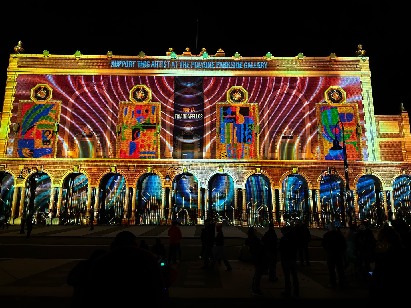 Last March, my NFTs were projection mapped during the Color and Light Festival in Asbury Park, NJ. I found the medium a great fit for my work. It’s thrilling to transform architecture into a canvas and create an engaging community experience.
Through projection mapping, I can express my art in a more sculptural way. I’m experimenting with a new series for this medium and look forward to sharing more soon.
#ProjectionMapping #DigitalArt #PublicArt #LightFestival #CommissionArt #maryanyc #maryatriandafellos