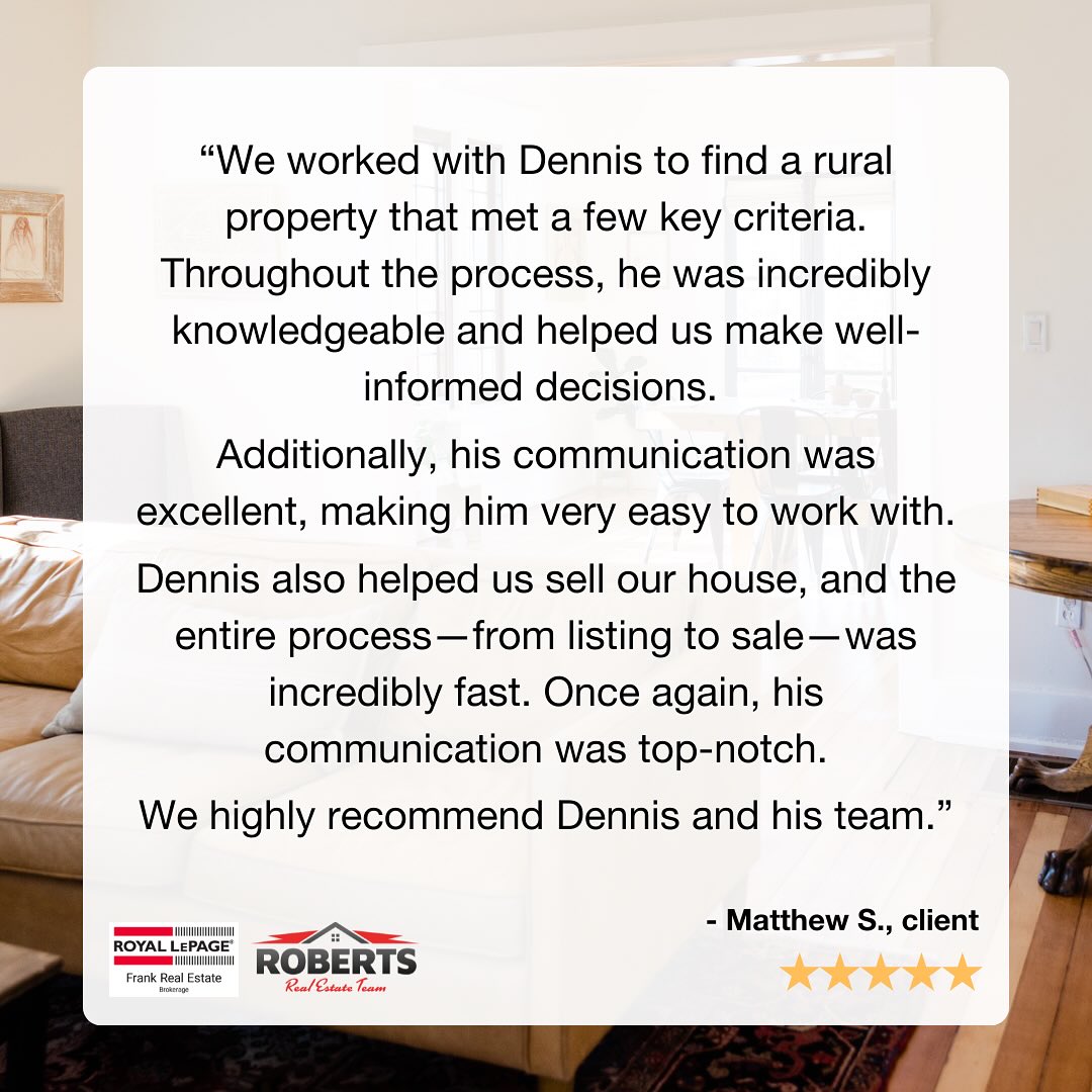 At The Roberts Team, real estate isn’t just about properties—it’s about people, trust, and building lasting connections. Your support means the world to us, and we’re grateful to walk this journey alongside you.
✨ Whether you’re buying, selling, or simply exploring your options, we’re here to guide you with care, expertise, and heart.
📲 Let’s turn your goals into reality—together.
#GratefulRealtors #TheRobertsTeam #RoyalLePageFrank #ClientLove #RealEstateWithHeart #YourNextMove #TrustedREALTORS #CanadianRealEstate