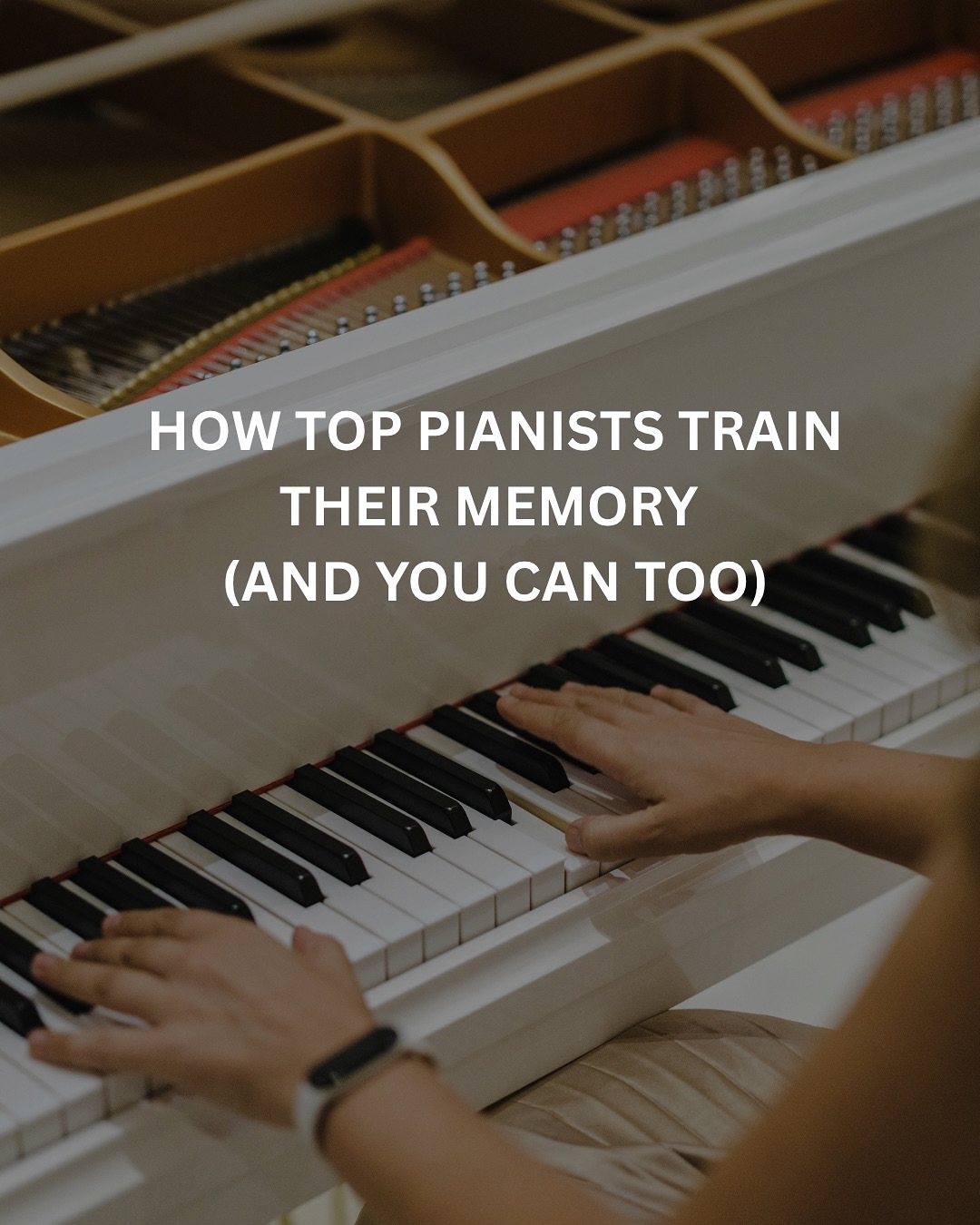 Struggling to memorise your piano pieces or “blanking-out” while playing a piece you know by heart? You might be over-relying on muscle memory!
Here’s 4 types of memory that build better recall 👇
1) Muscle Memory — Built through repetition. Makes playing smooth, but can fail under pressure.
2) Aural Memory — Recall how the music sounds. Shapes phrasing and musical flow.
3) Visual Memory — Picture the score or keyboard. Helps when muscle memory slips.
4) Analytical Memory — Understand keys, chords, and form. The strongest safeguard when you forget.
Tip: The best pianists train all 4 types of memory for confident, reliable performance.
👉 Tap the link in bio to learn more!
.
.
.
.
.
.
.
.
#PianoTips #PianoMemory
Piano Pieces | Memorisation | Classical Performance | Piano Teacher | Music School | Memory Slips | Better Performance | Memorise Better | Exam Tips | ABRSM | Piano Performance Tips | Mental Practice | Aural | Analytical | Improved Performance | Piano Students | Sg Parents | Useful Tips