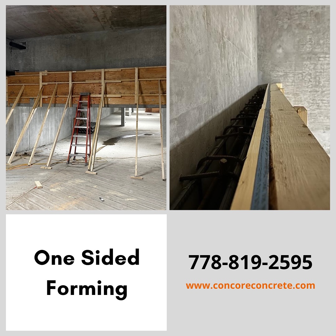 One Sided Forming #construction #concrete #scanning #coring #cutting #forming #canada #britishcloumbia