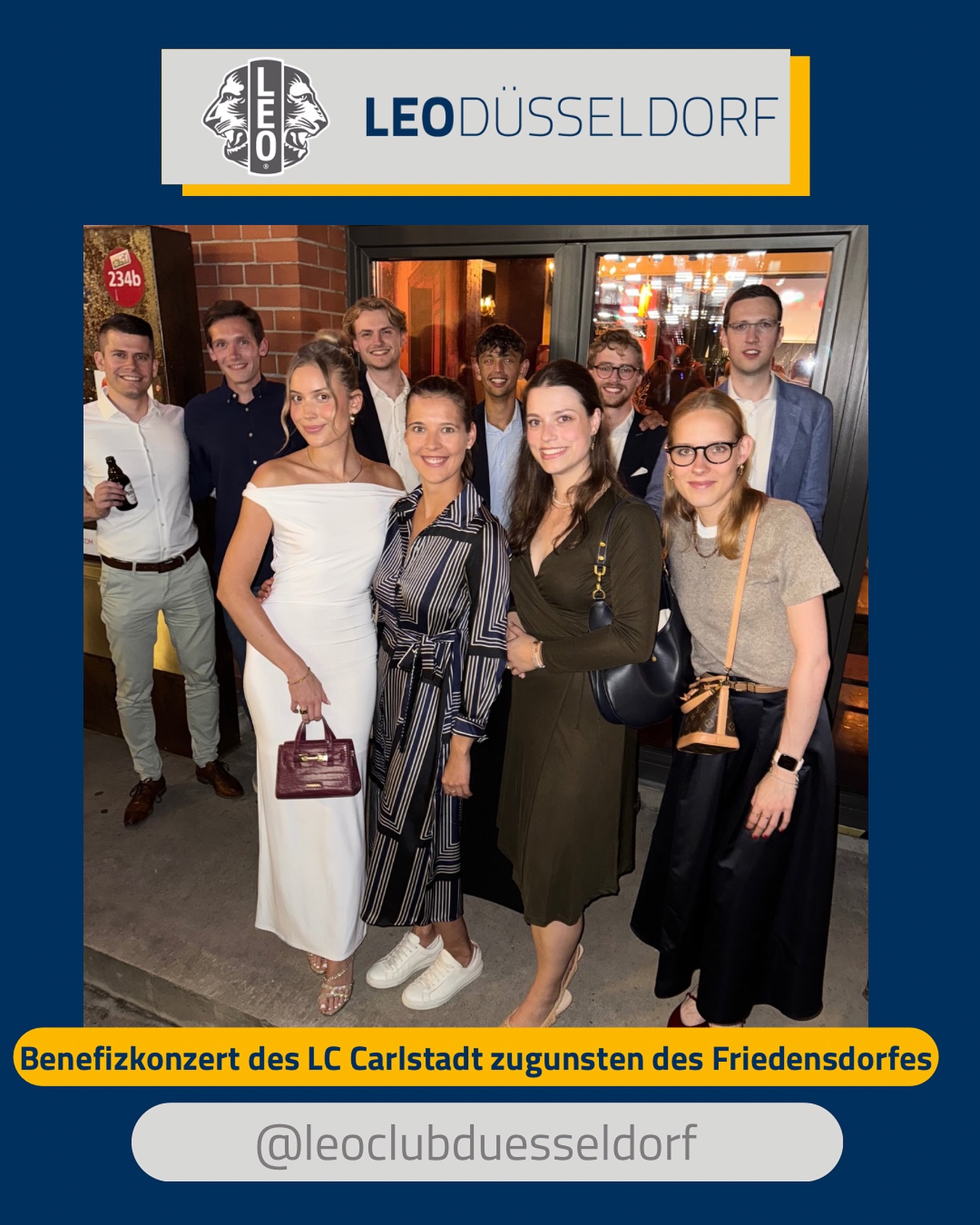 • Benefizkonzert des LC Carlstadt zu Gunsten des Friedensdorfes Oberhausen 🎶 •
Am 19. September durften wir beim diesjährigen Benefizkonzert des Lions Clubs Carlstadt dabei sein. Neben tollem Gesang, ging es auch um Kunst und gute Gespräche. Vielen lieben Dank für den tollen Abend! 🩵
#benefizkonzert #schwanenhöfe #düsseldorf #carlstadt #lionsdüsseldorf #leoclubdüsseldorf #activity #lions #friedensdorf