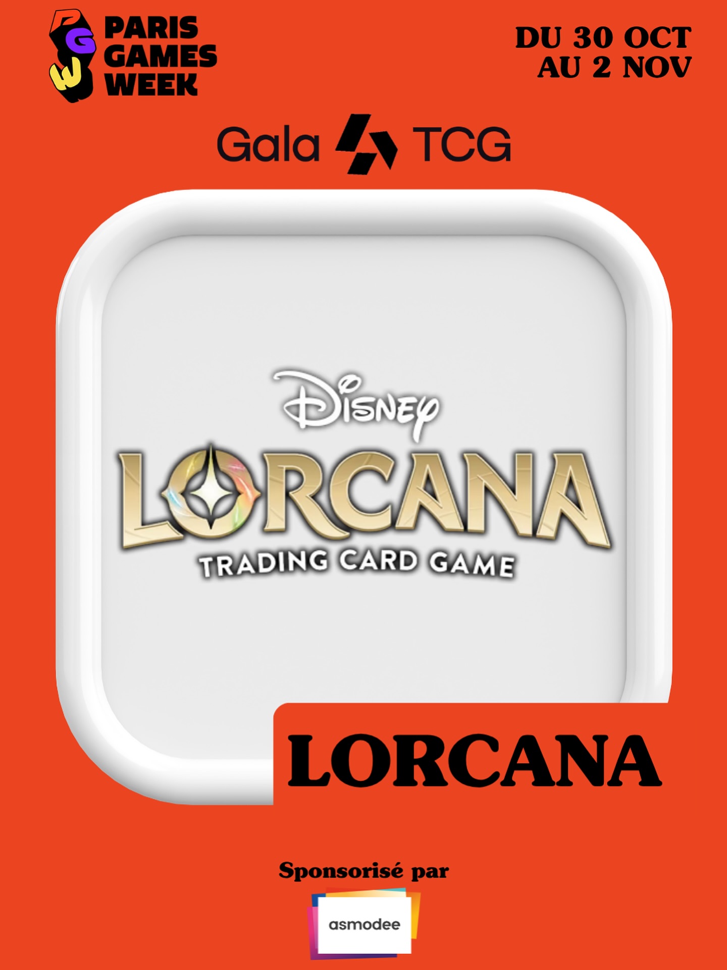 @disneylorcana débarque au Gala TCG, lors de la Paris Games Week !
Ce jeu de cartes à collectionner, mêlant stratégie et magie autour des plus grands classiques Disney, a déjà conquis les passionnés du monde entier.
Rendez-vous sur leur stand pour découvrir le jeu, vous initier et relever des défis aux côtés de l’équipe Ravensburger!
🎟 Billetterie en ligne sur www.parisgamesweek.com
#GalaTCG #PGW #Lorcana #DisneyLorcana #PokemonTCG #TCGCollectors