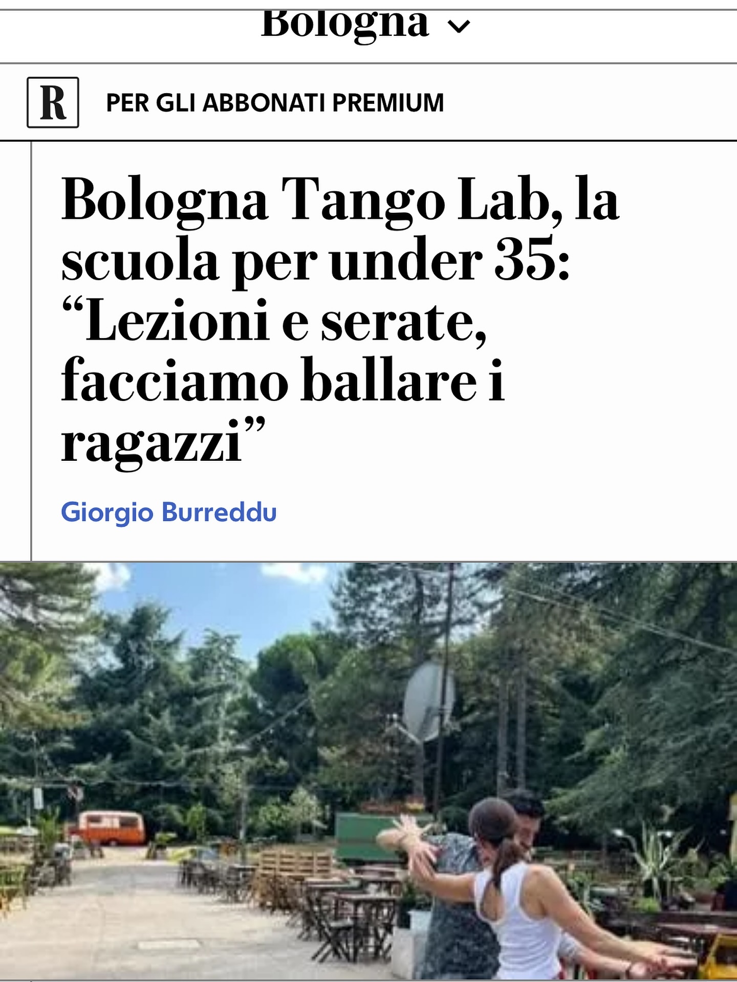 Siamo su Repubblica ✨
Grazie @giorgioburreddu 🙏
A brevissimo nuovi corsi primi passi 💃🏻
@larepubblica